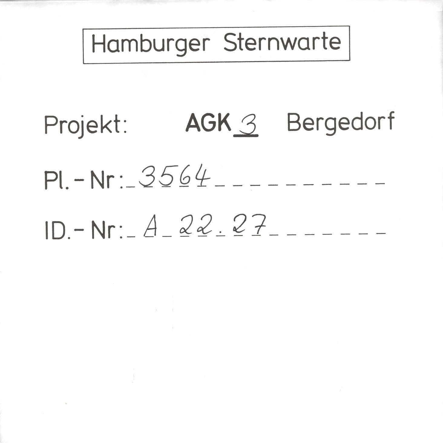 Plate envelope