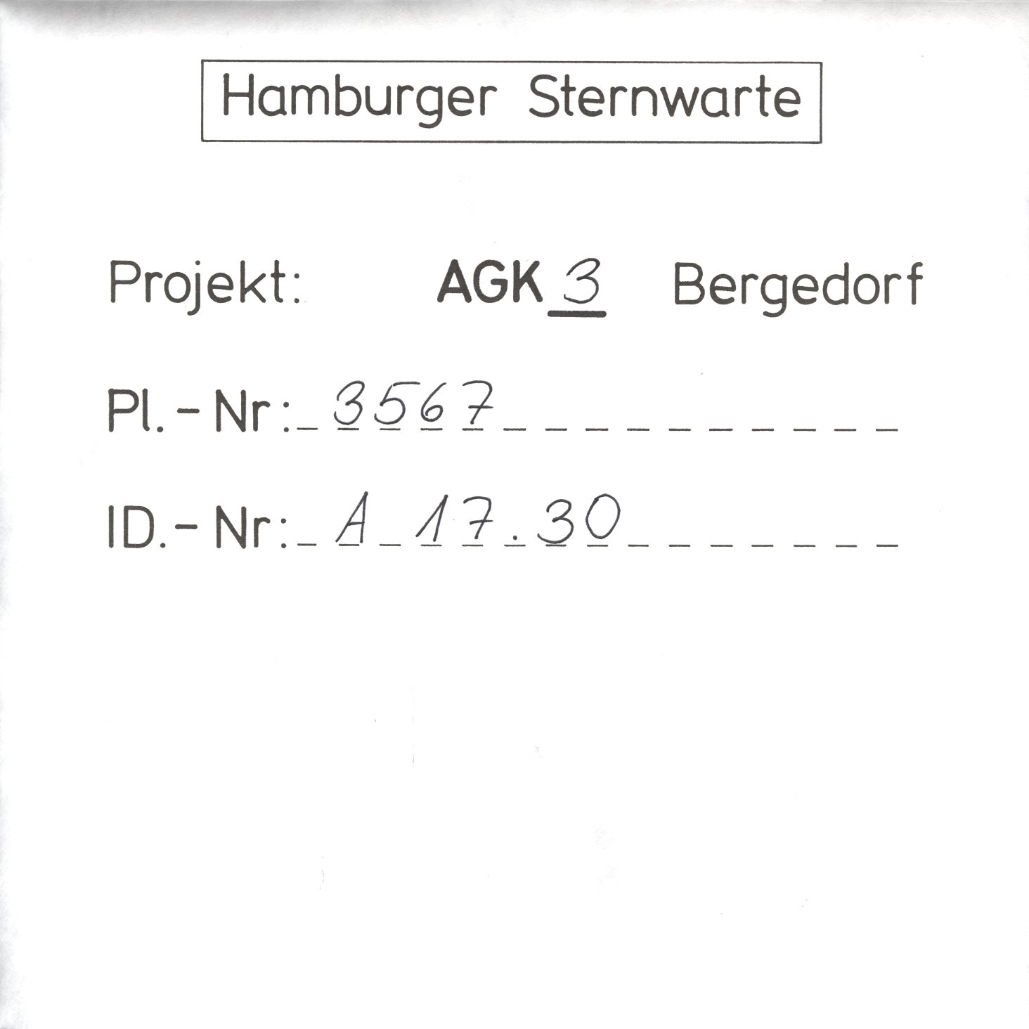 Plate envelope