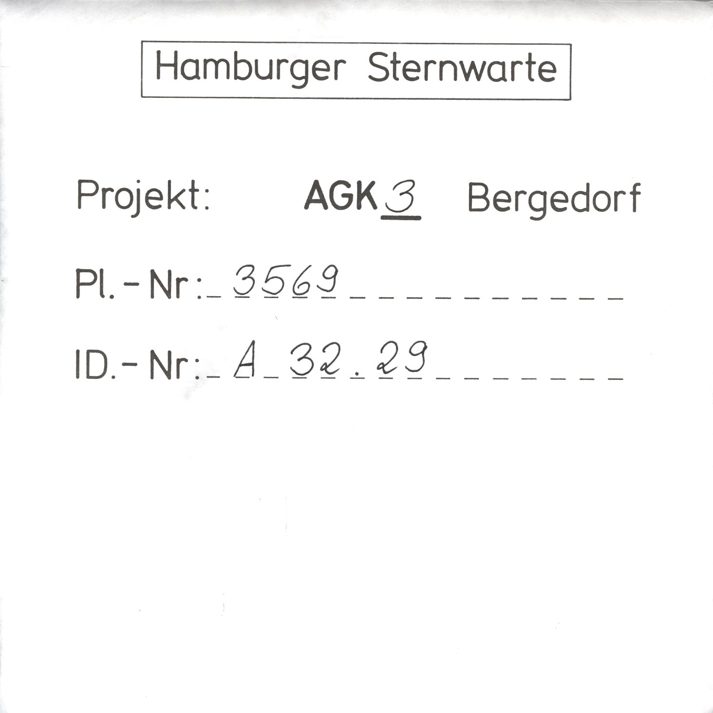 Plate envelope