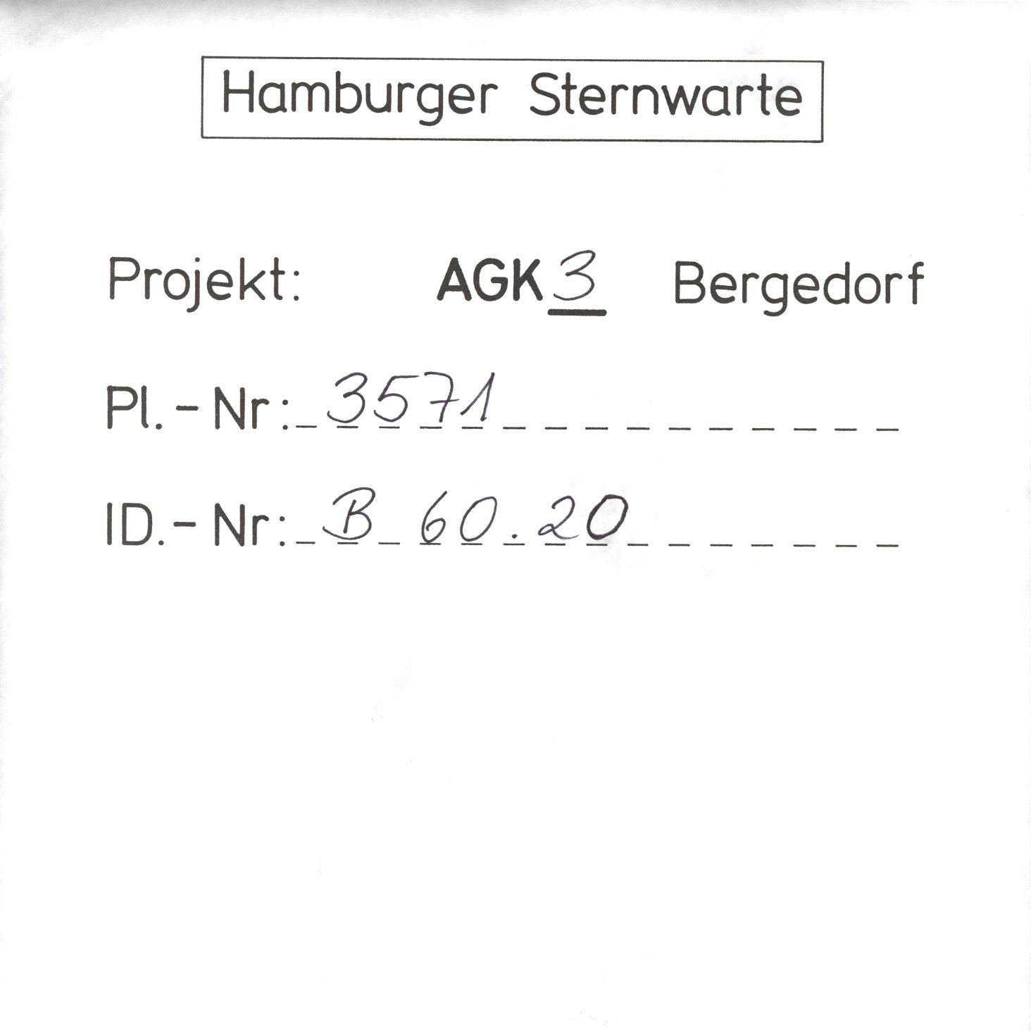 Plate envelope
