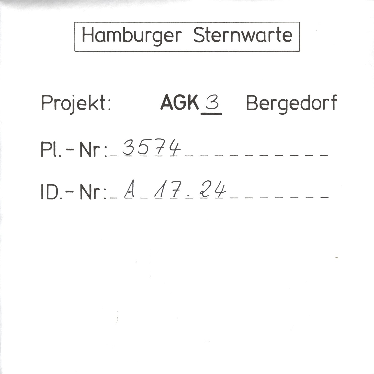 Plate envelope