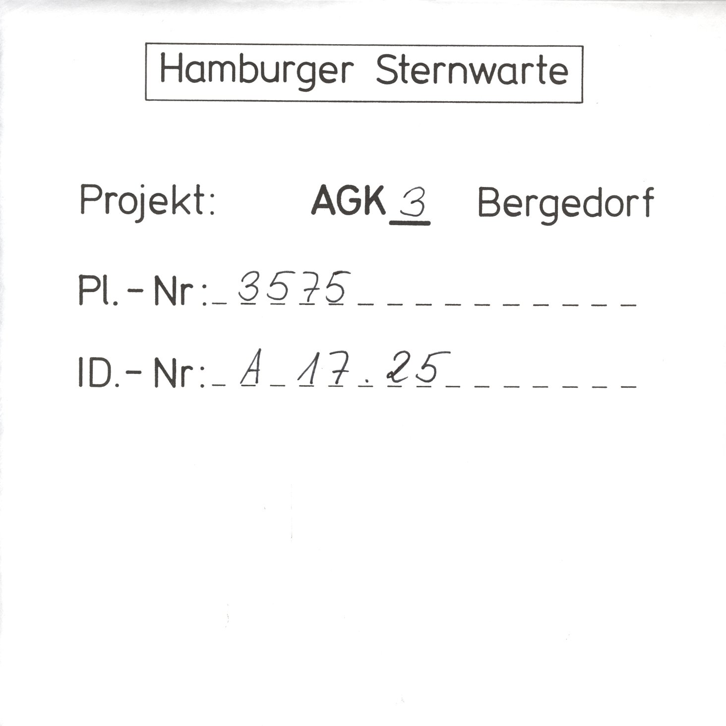 Plate envelope