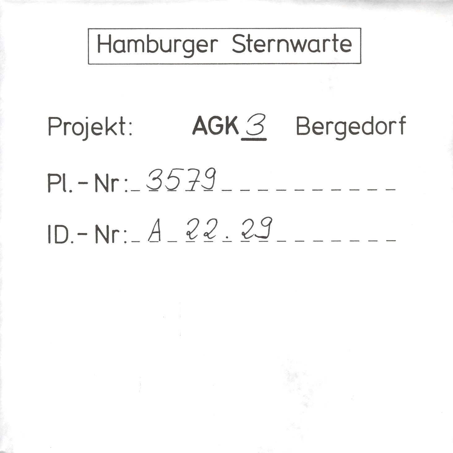 Plate envelope