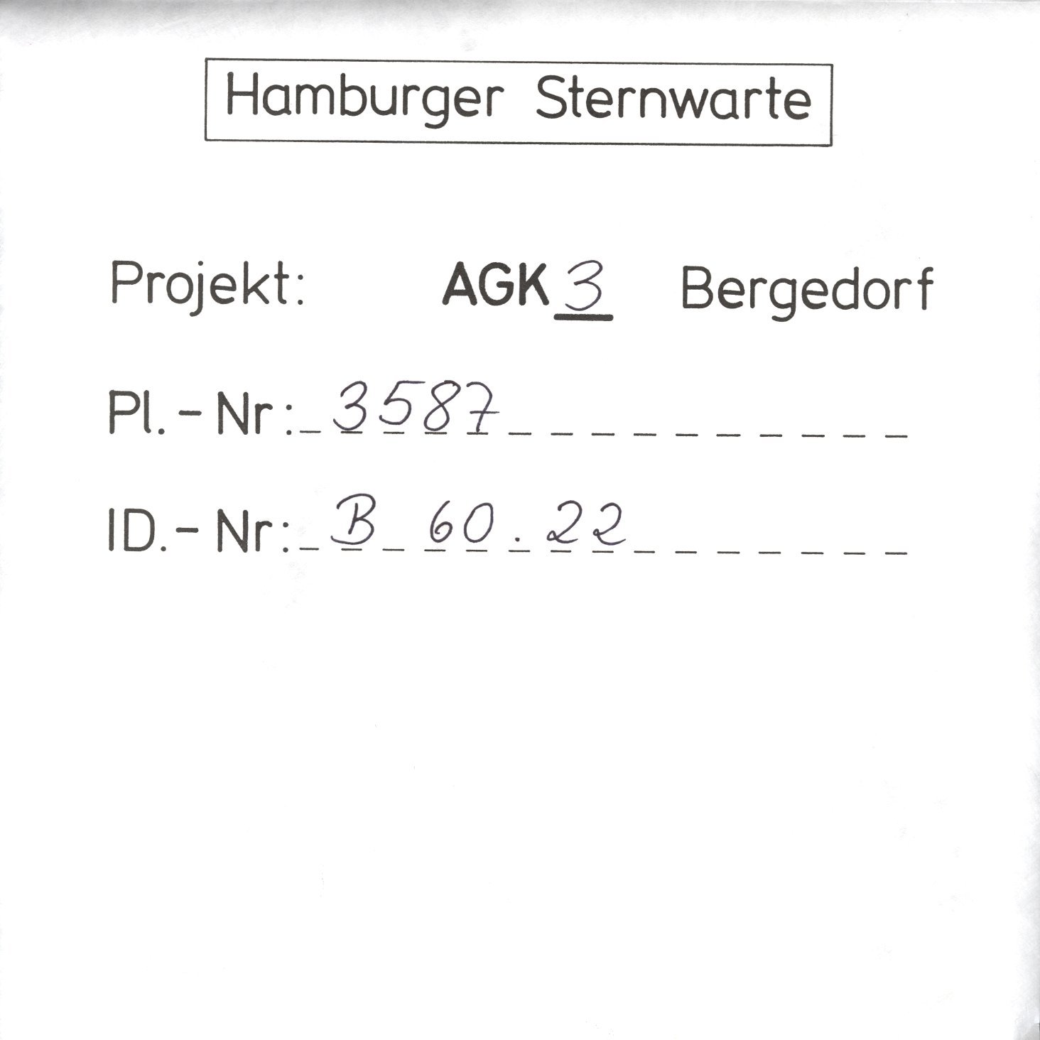 Plate envelope
