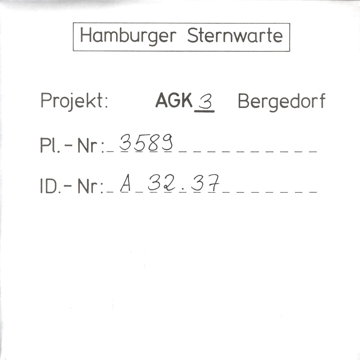 Plate envelope