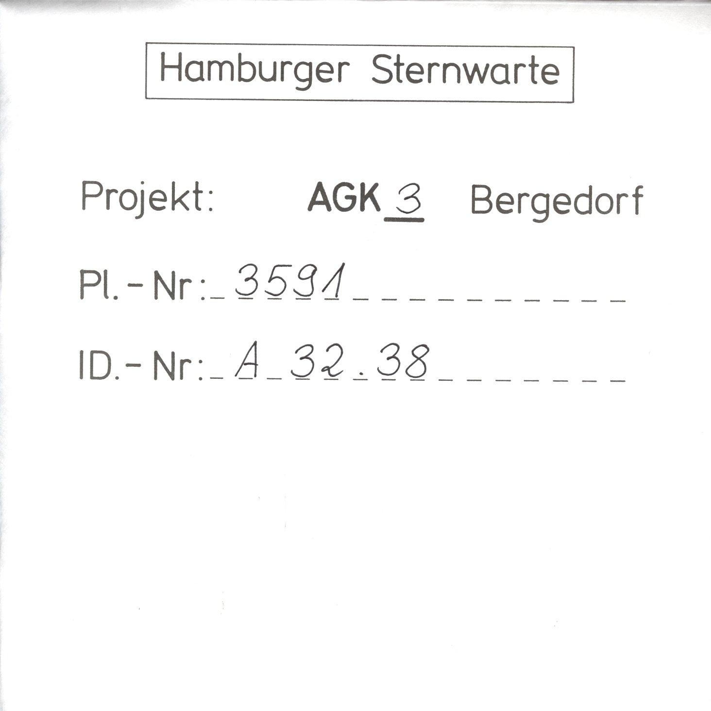 Plate envelope