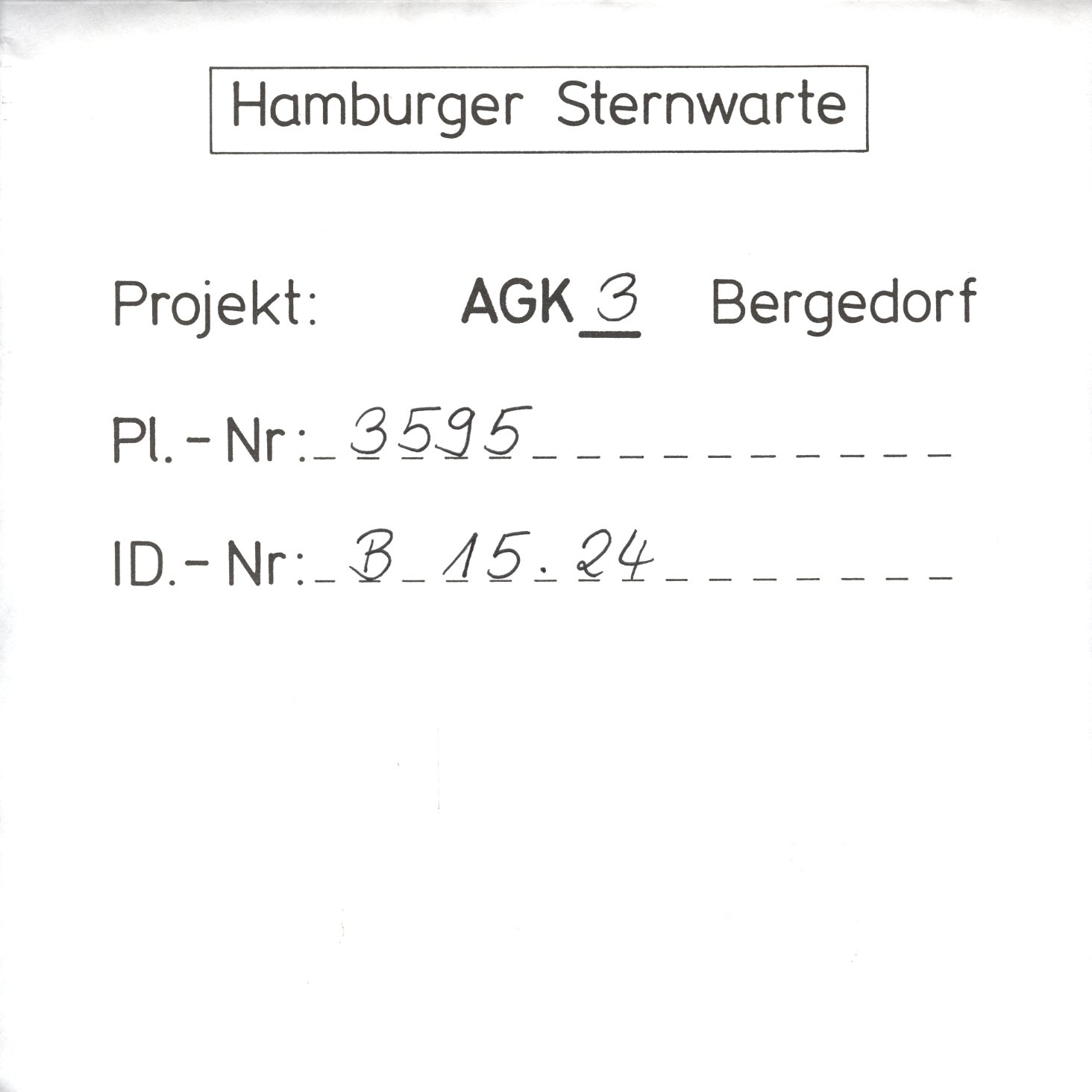 Plate envelope