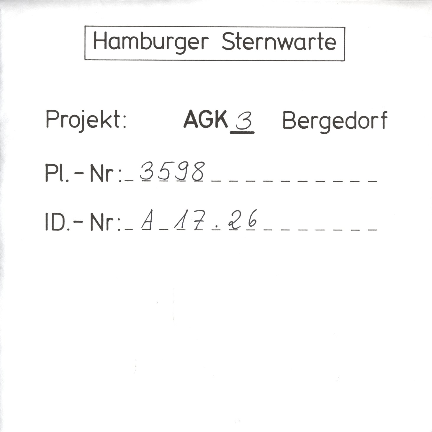 Plate envelope
