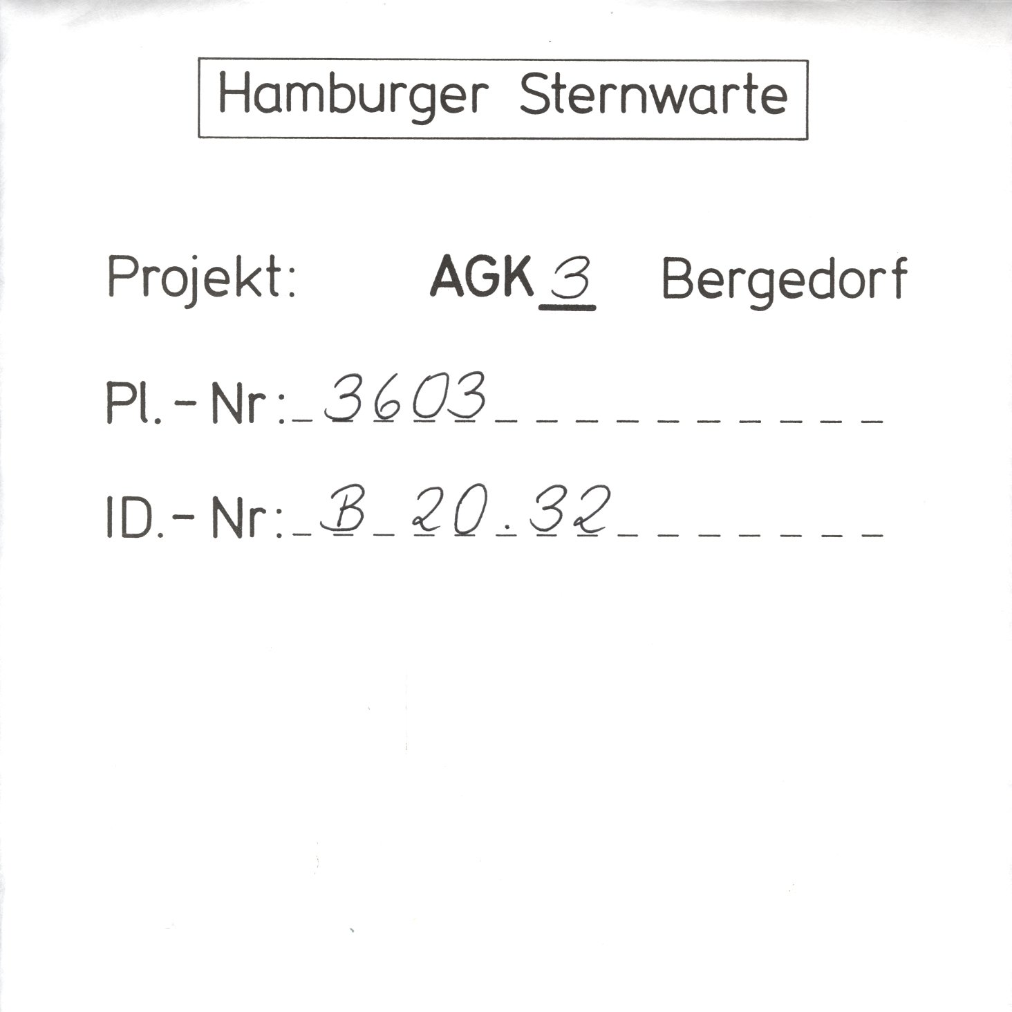 Plate envelope