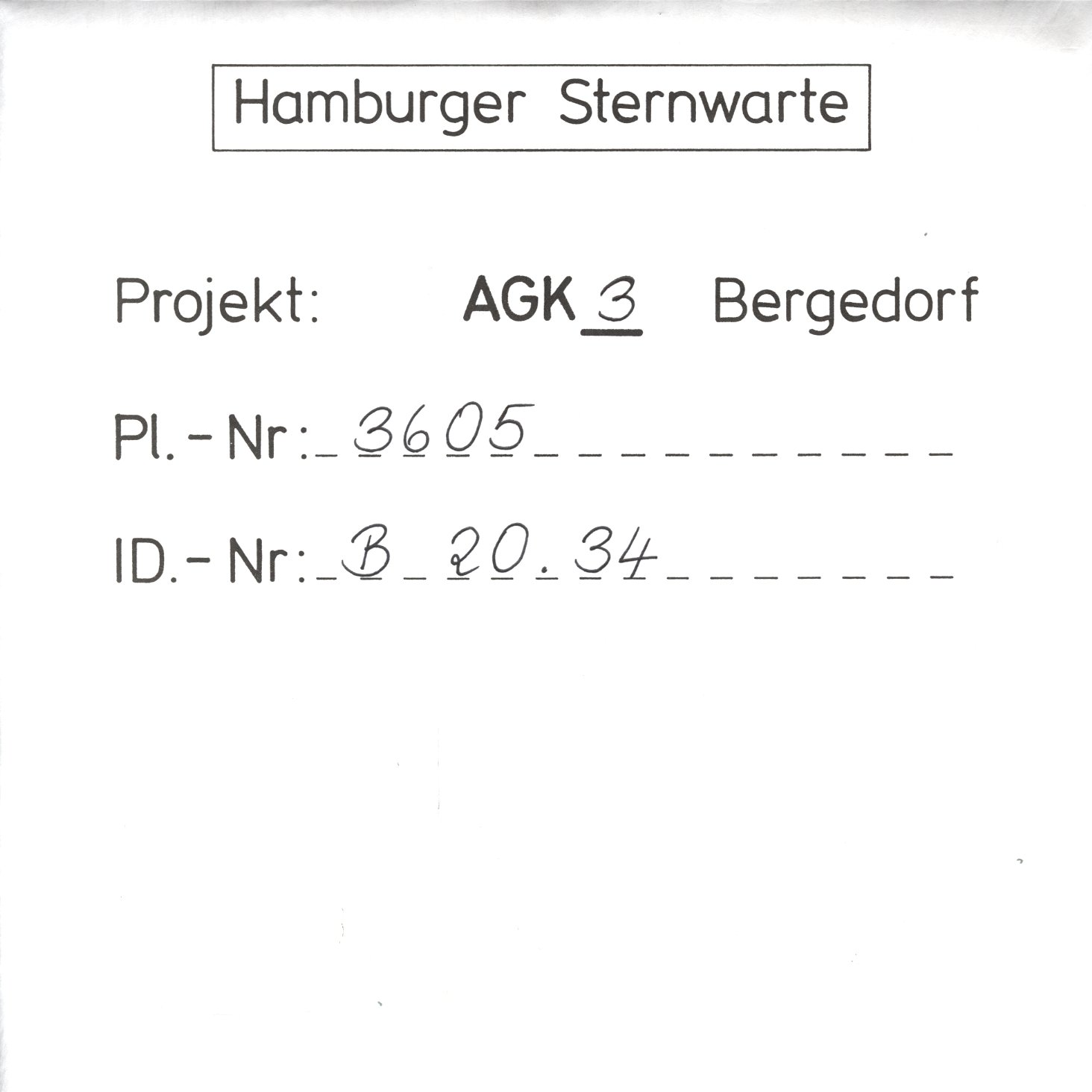 Plate envelope
