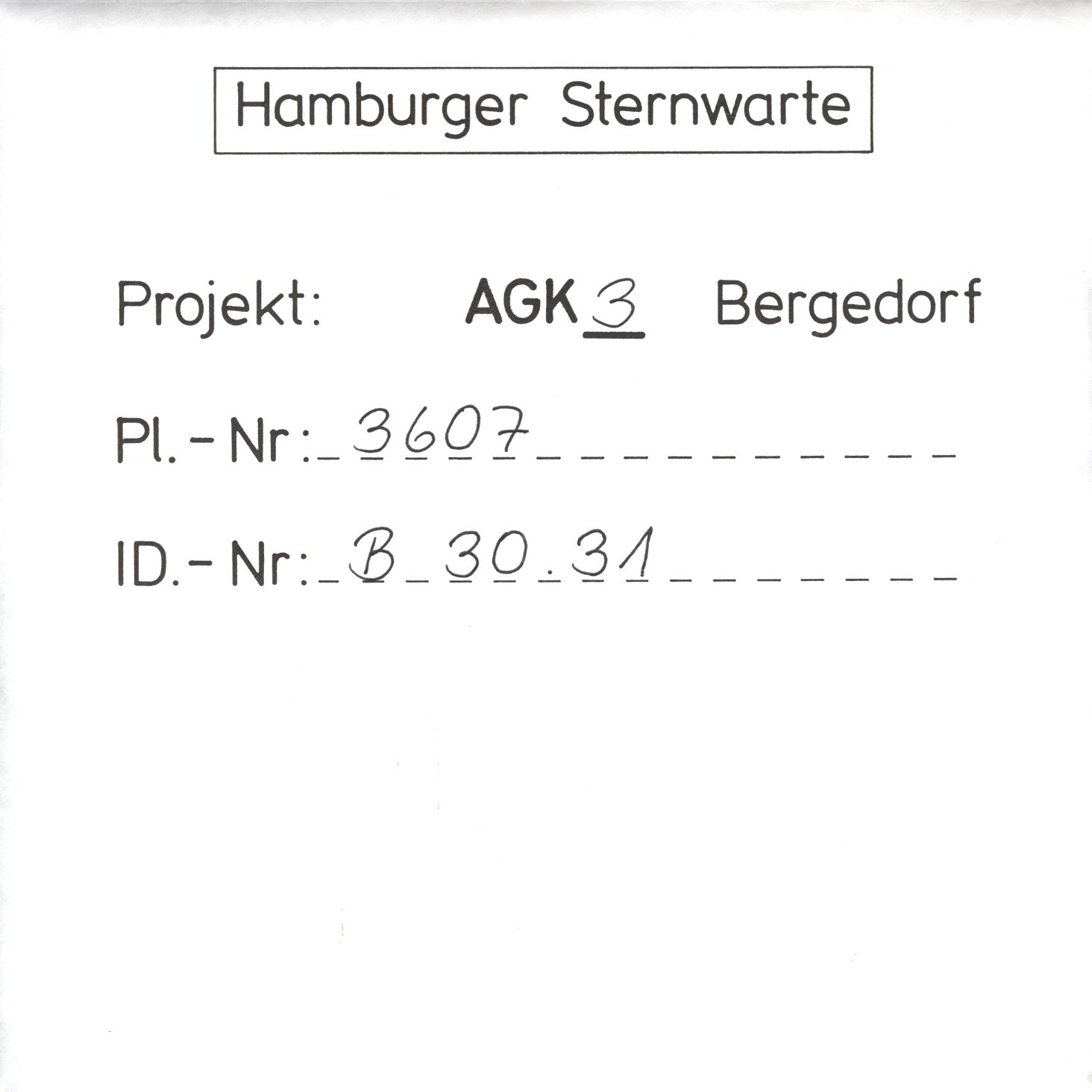 Plate envelope