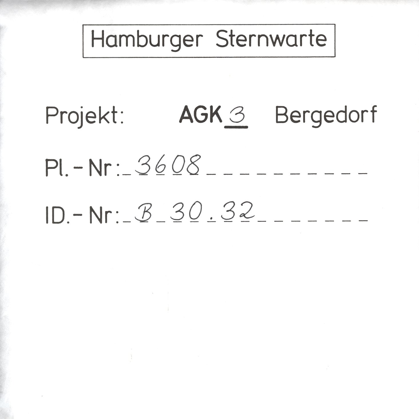 Plate envelope