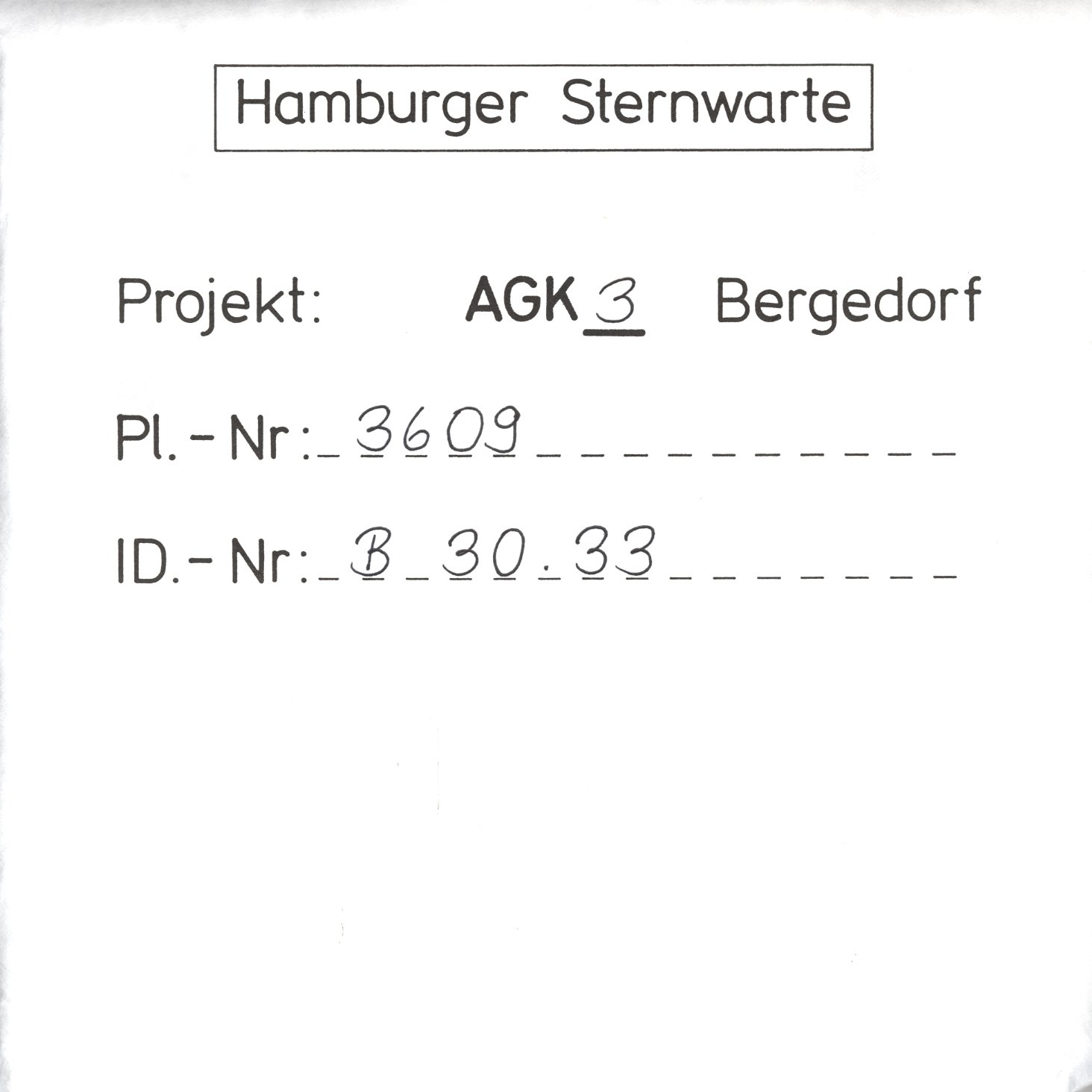 Plate envelope