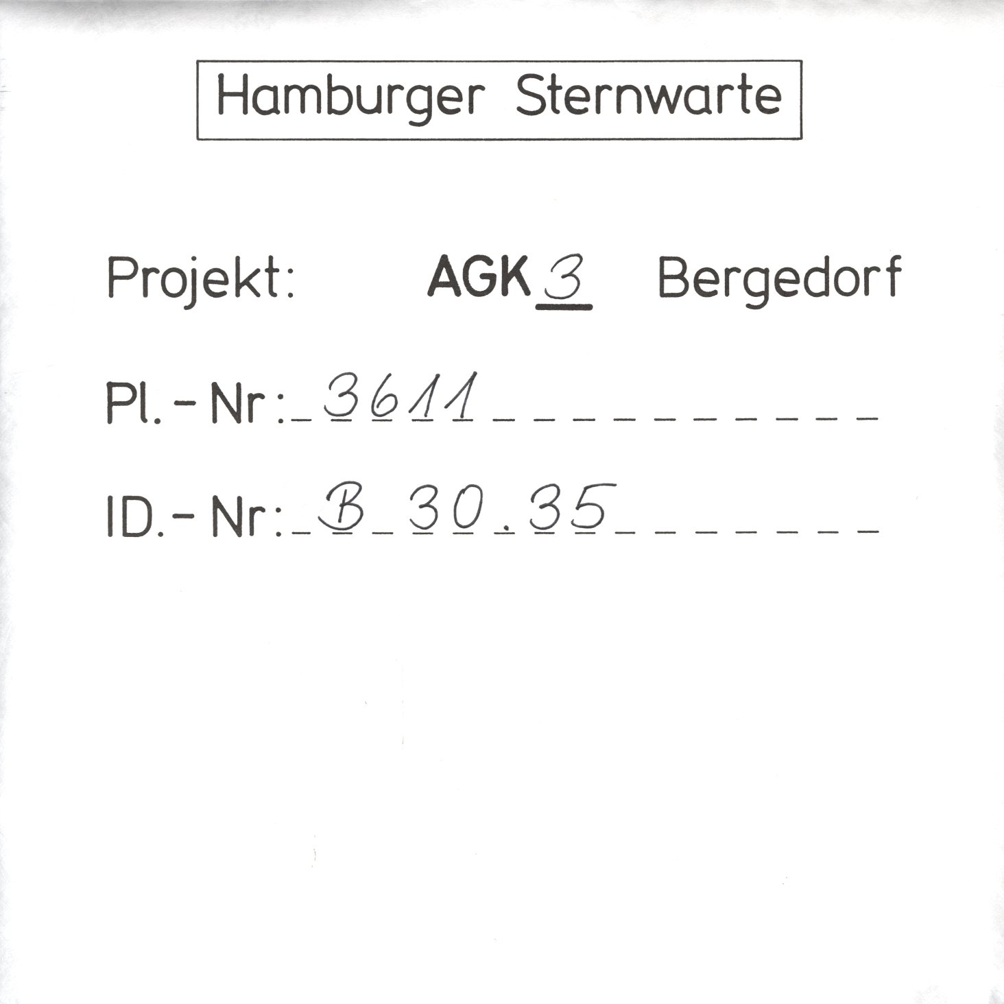 Plate envelope