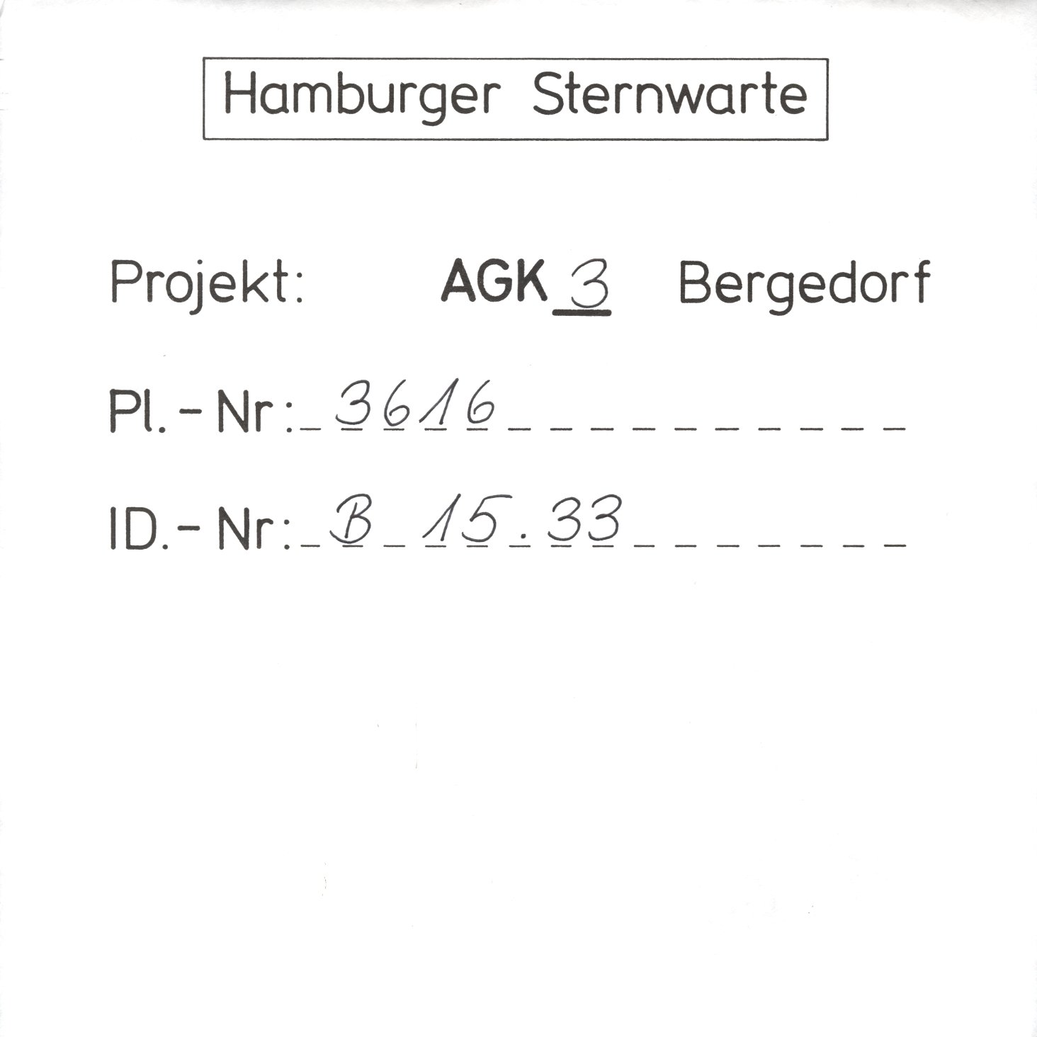 Plate envelope
