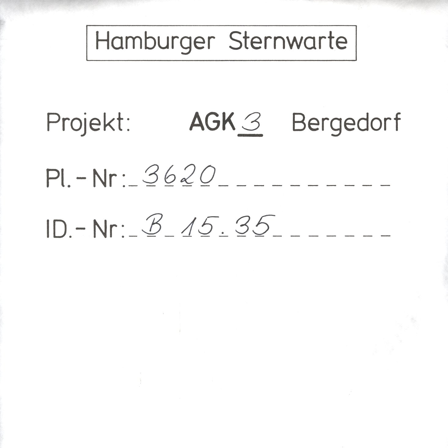 Plate envelope