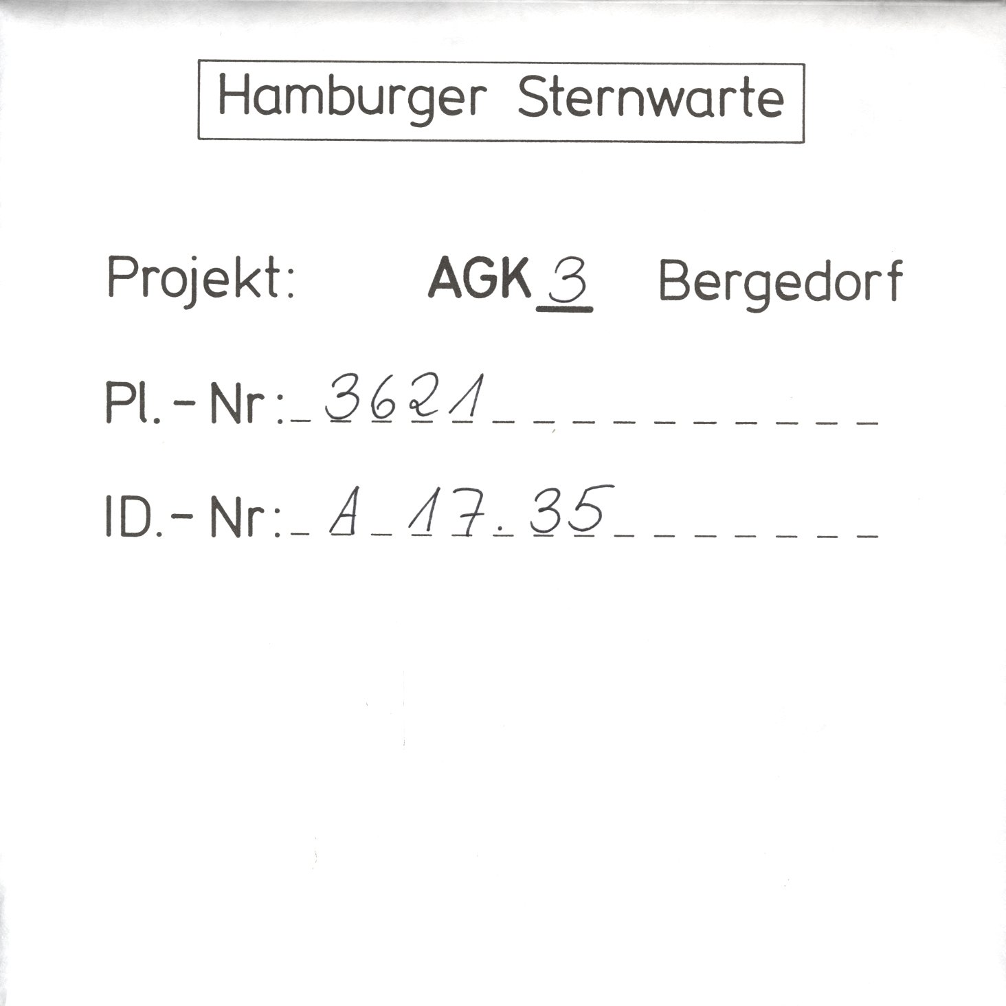 Plate envelope