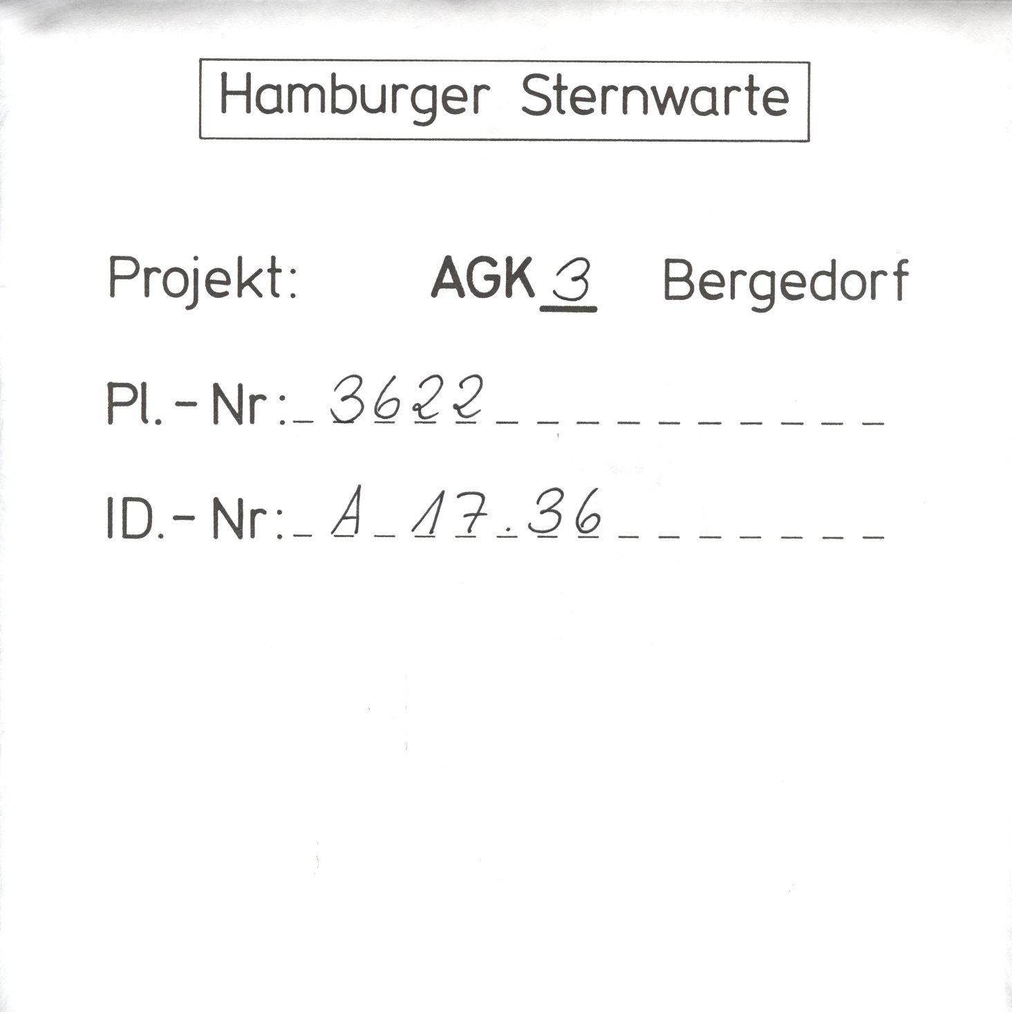 Plate envelope