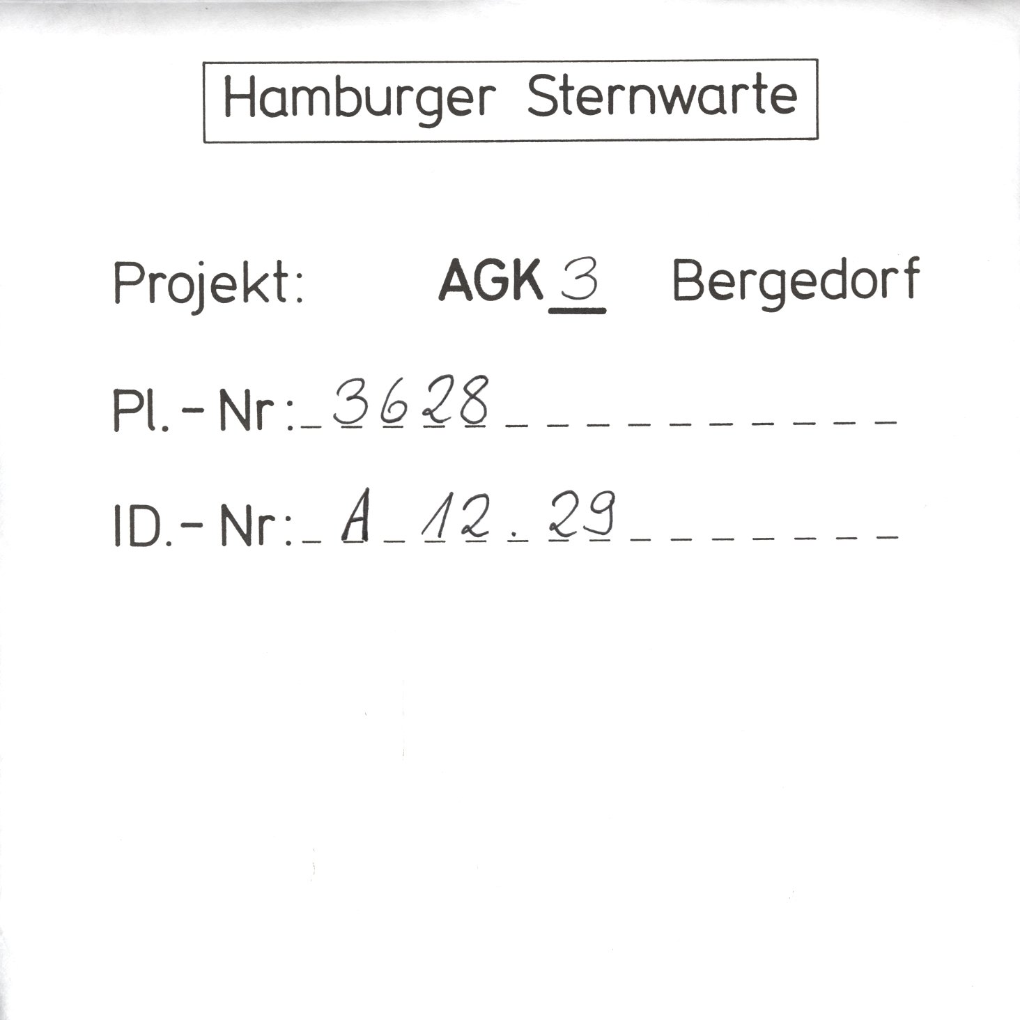 Plate envelope