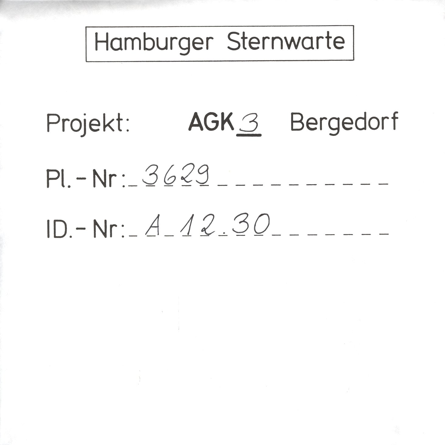 Plate envelope