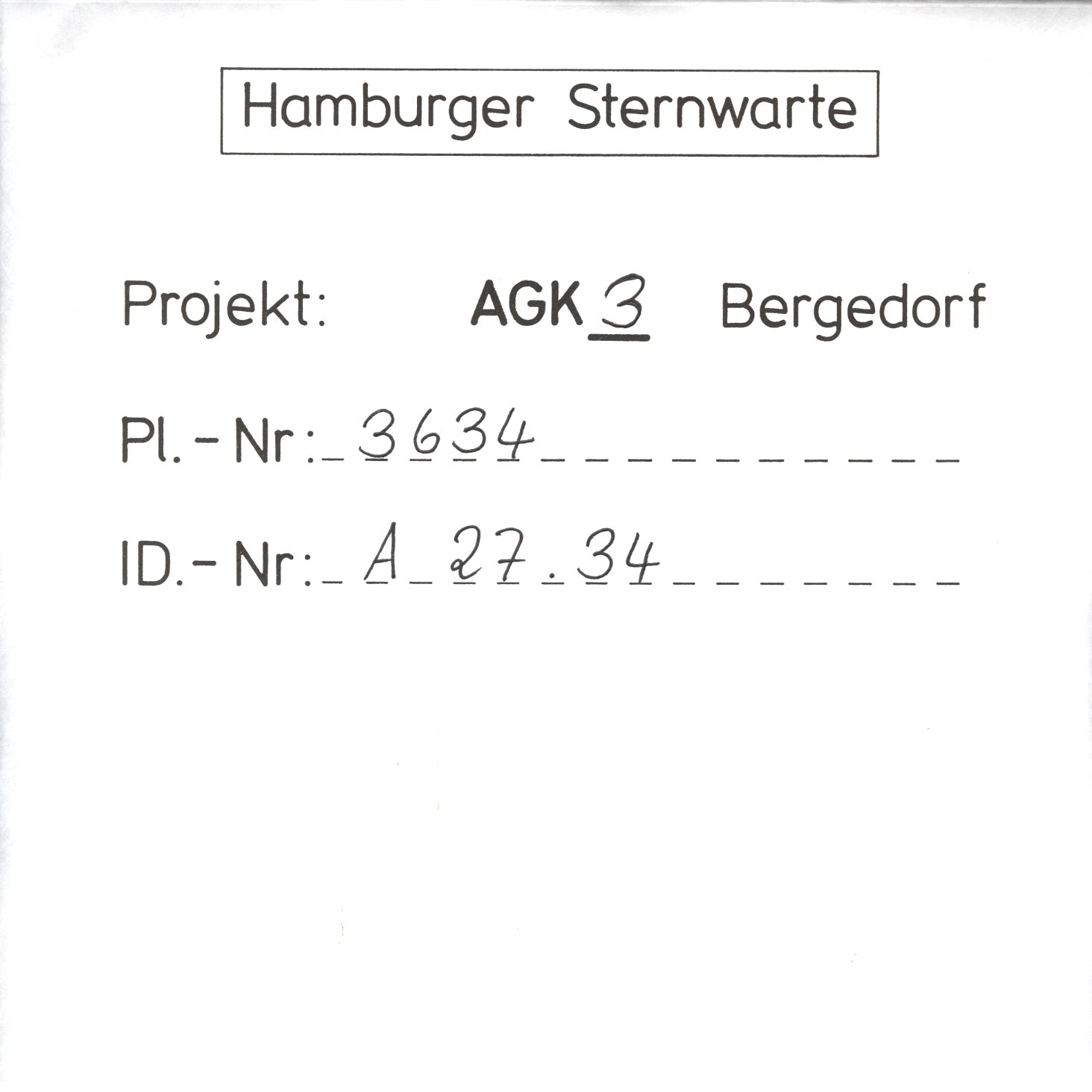 Plate envelope