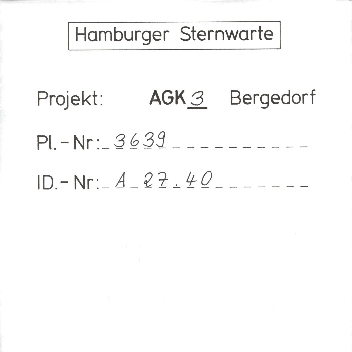 Plate envelope