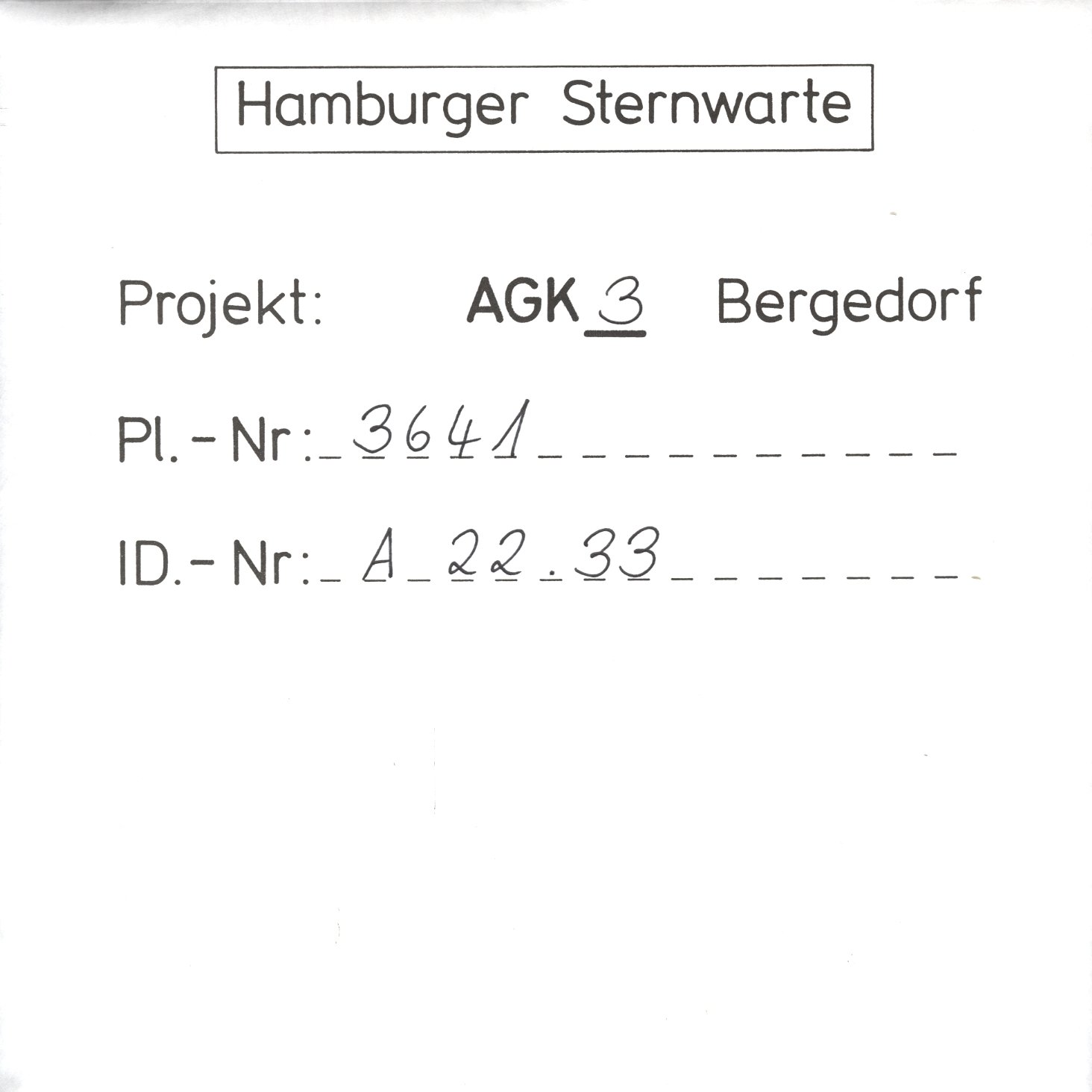 Plate envelope