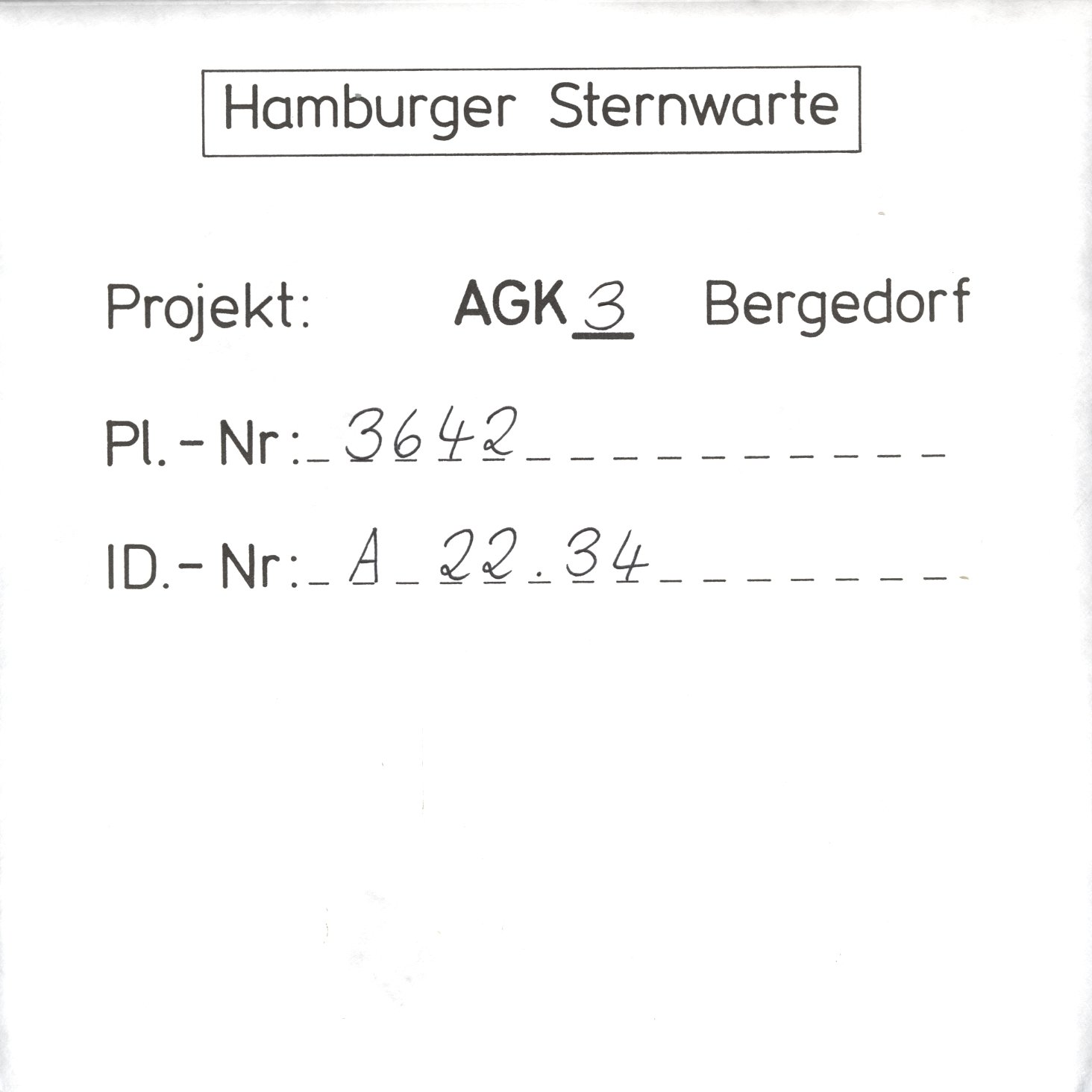 Plate envelope