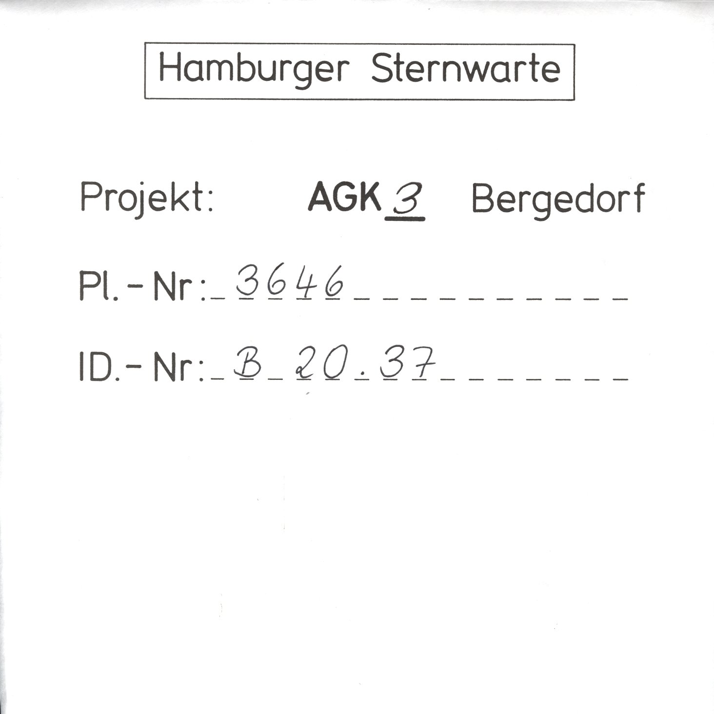 Plate envelope