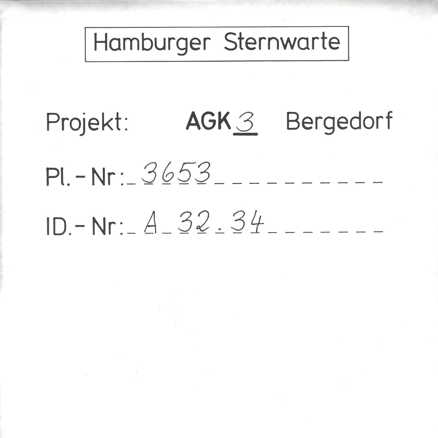 Plate envelope