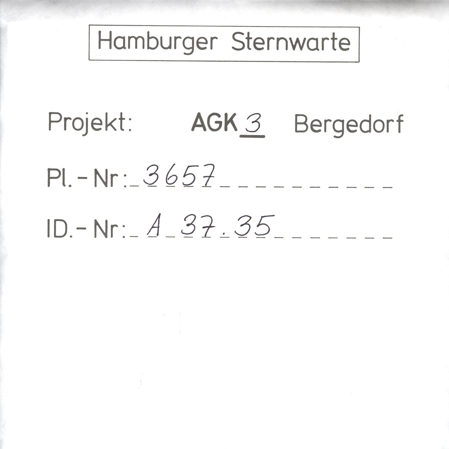 Plate envelope