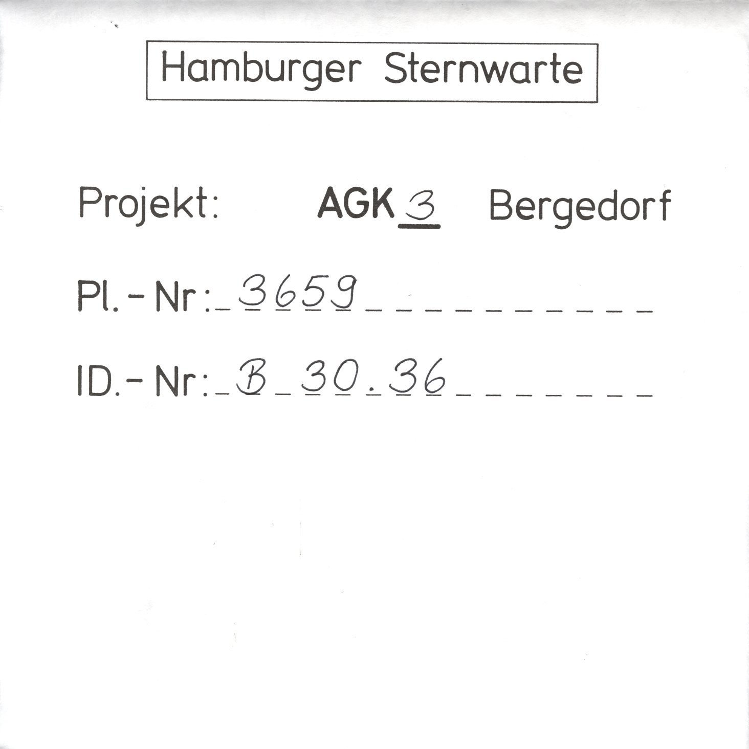 Plate envelope