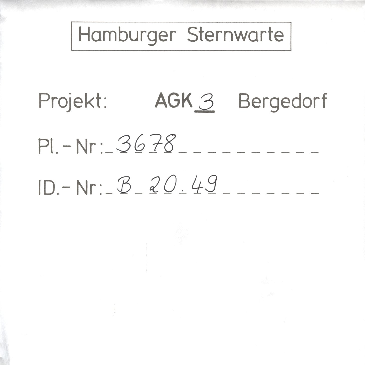 Plate envelope