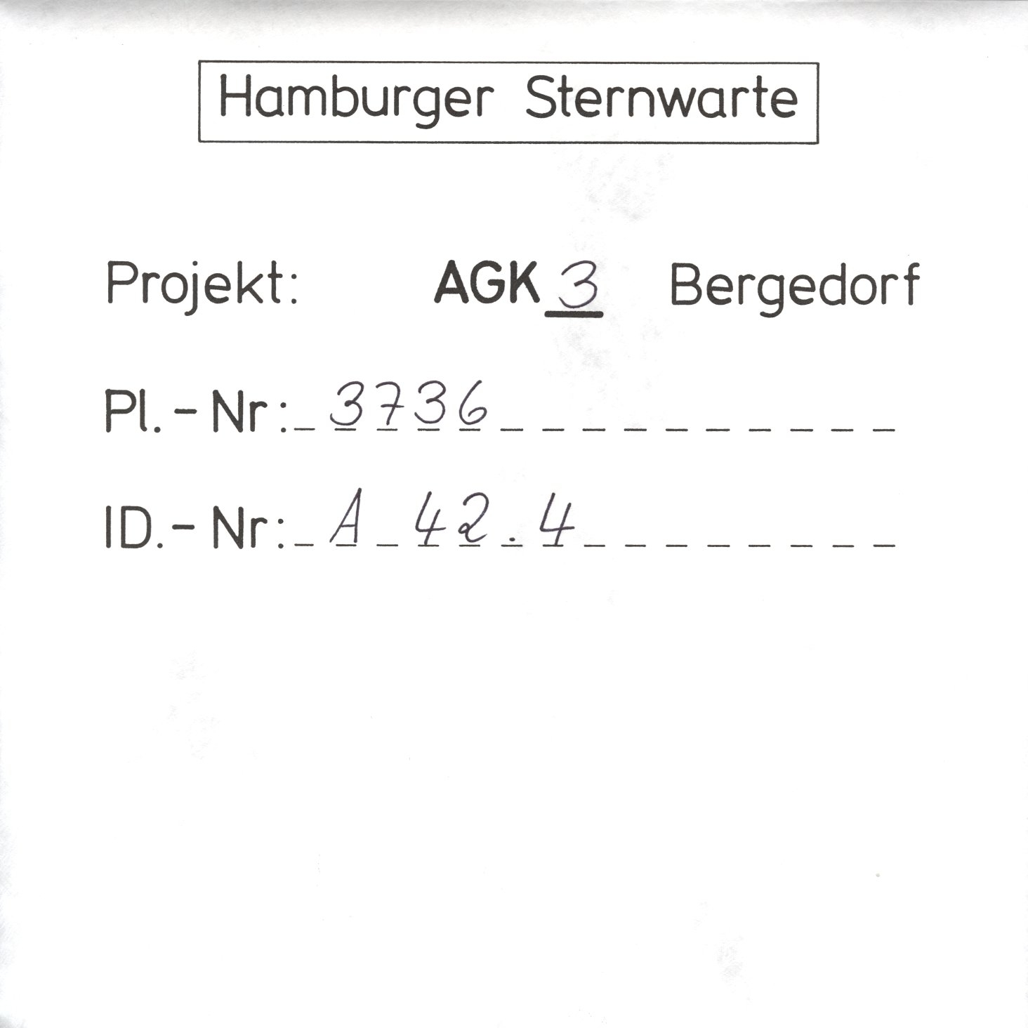 Plate envelope