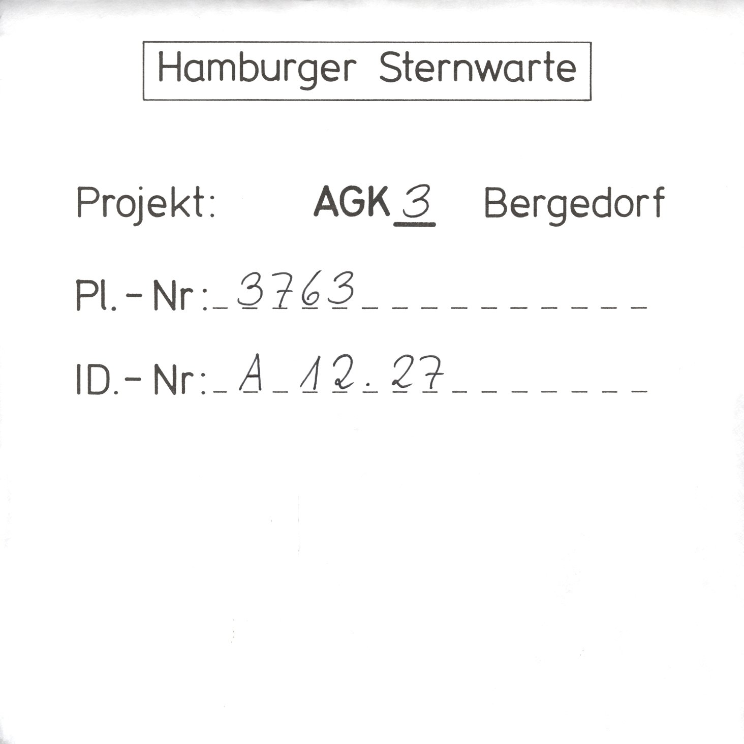 Plate envelope