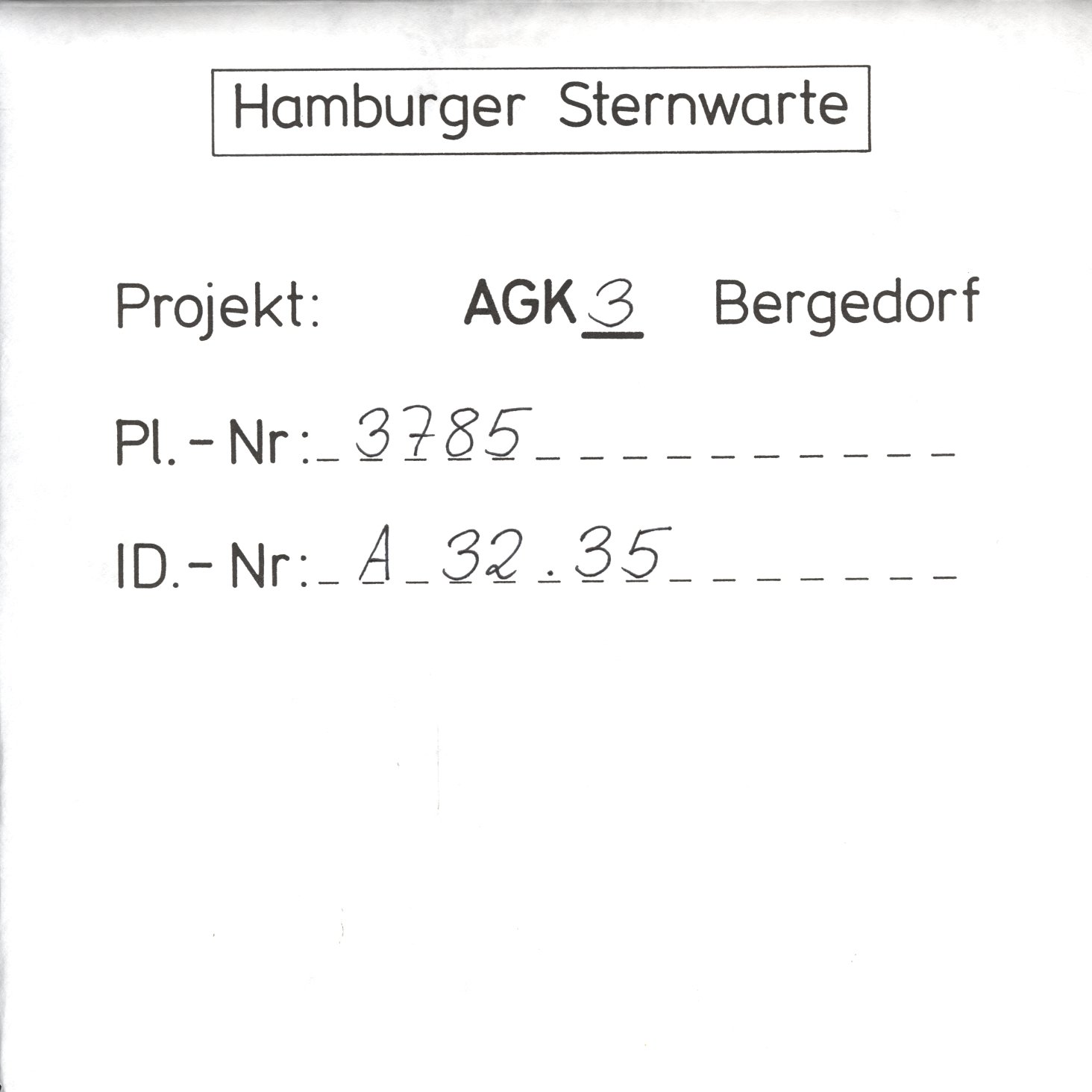 Plate envelope
