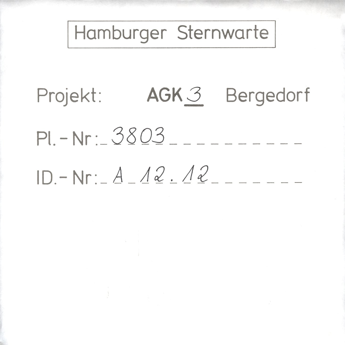 Plate envelope