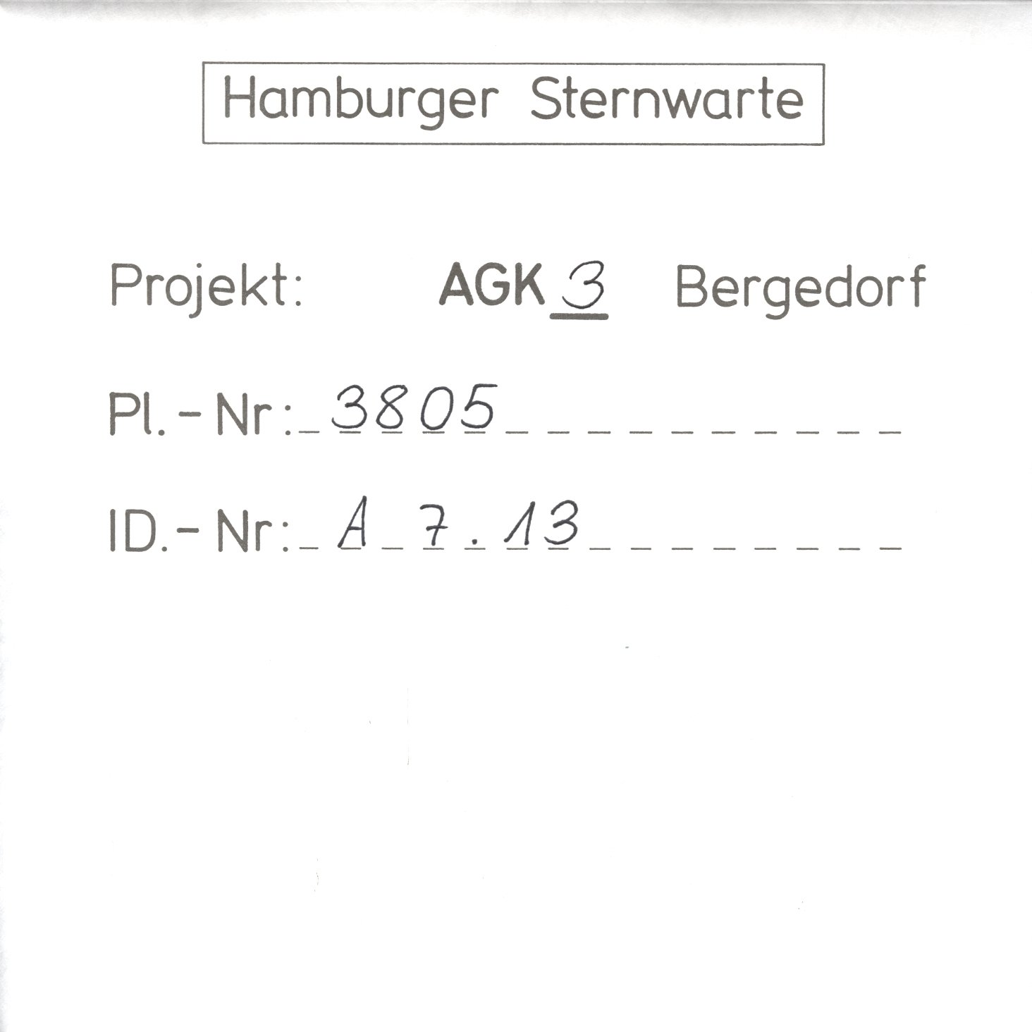 Plate envelope
