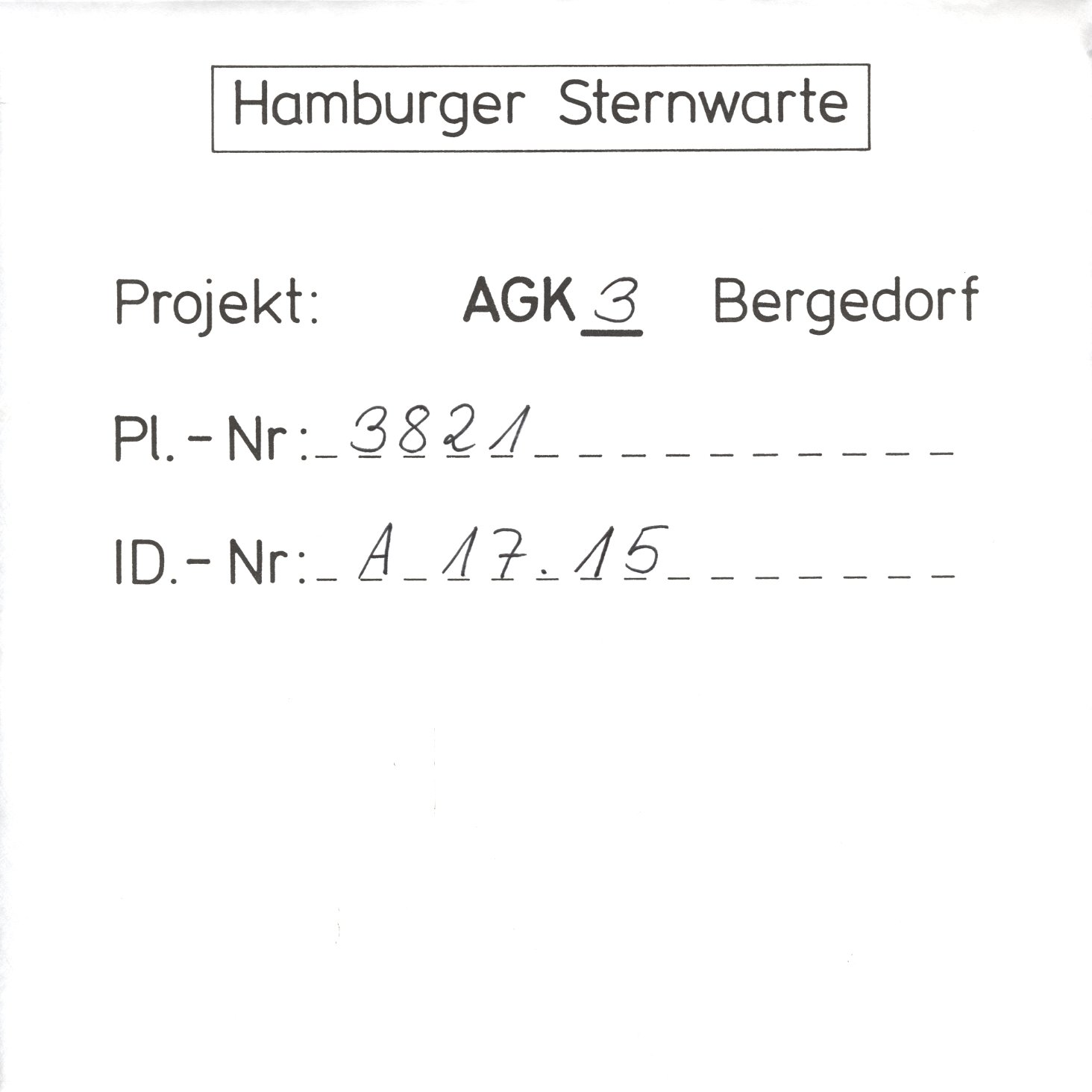 Plate envelope
