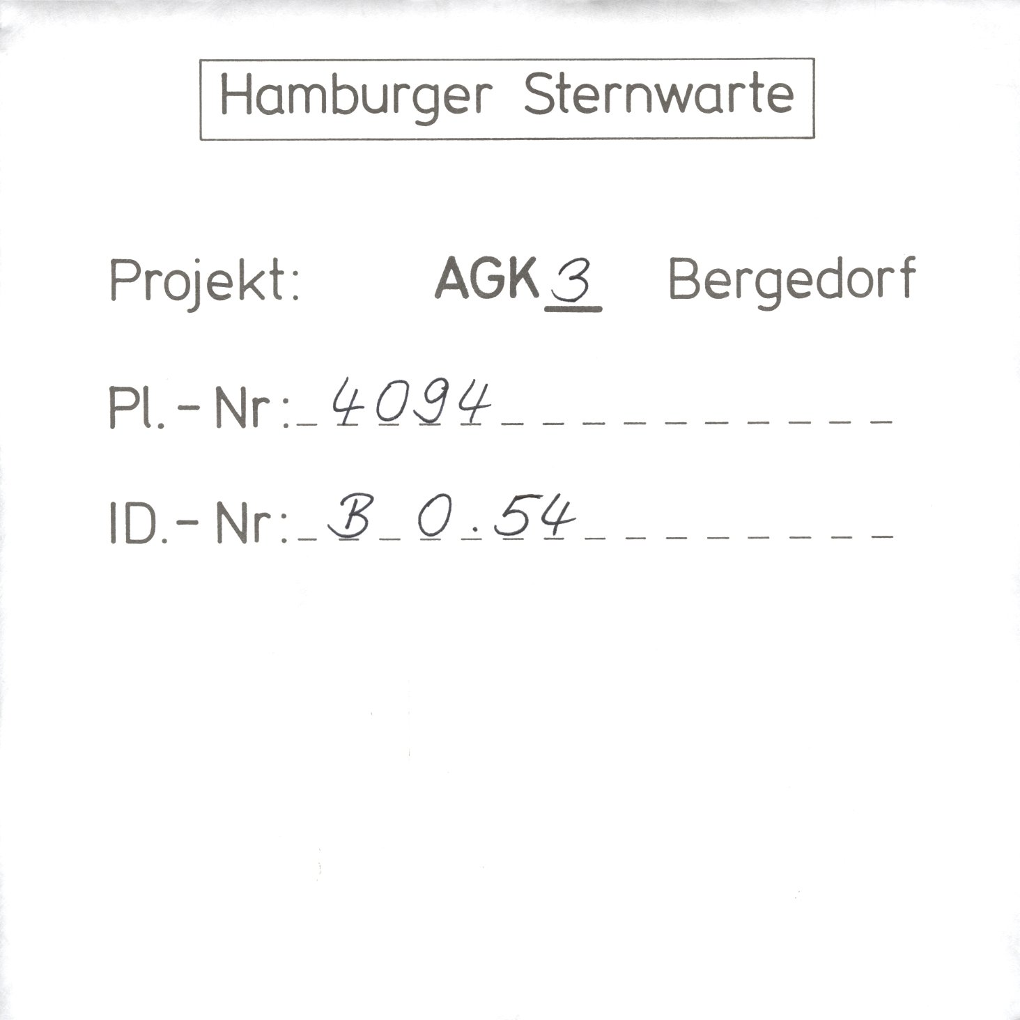 Plate envelope