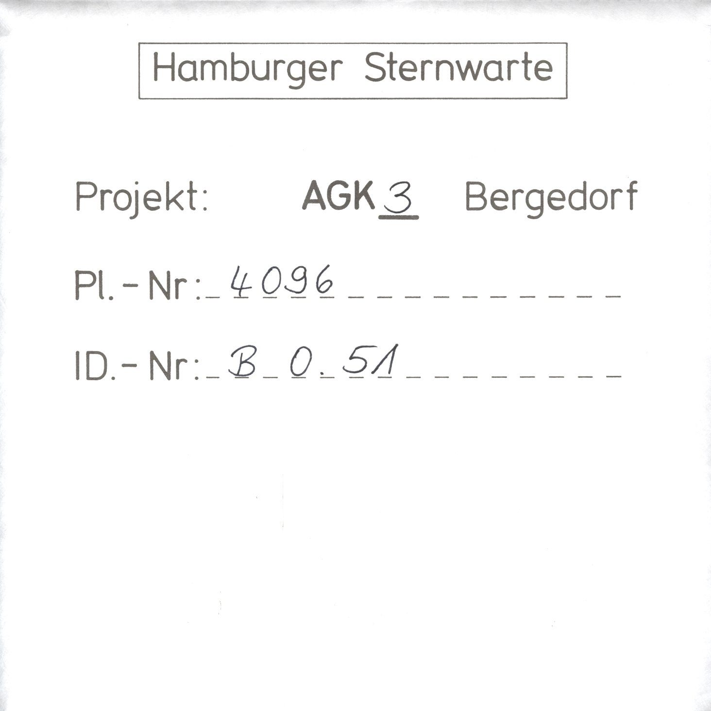 Plate envelope