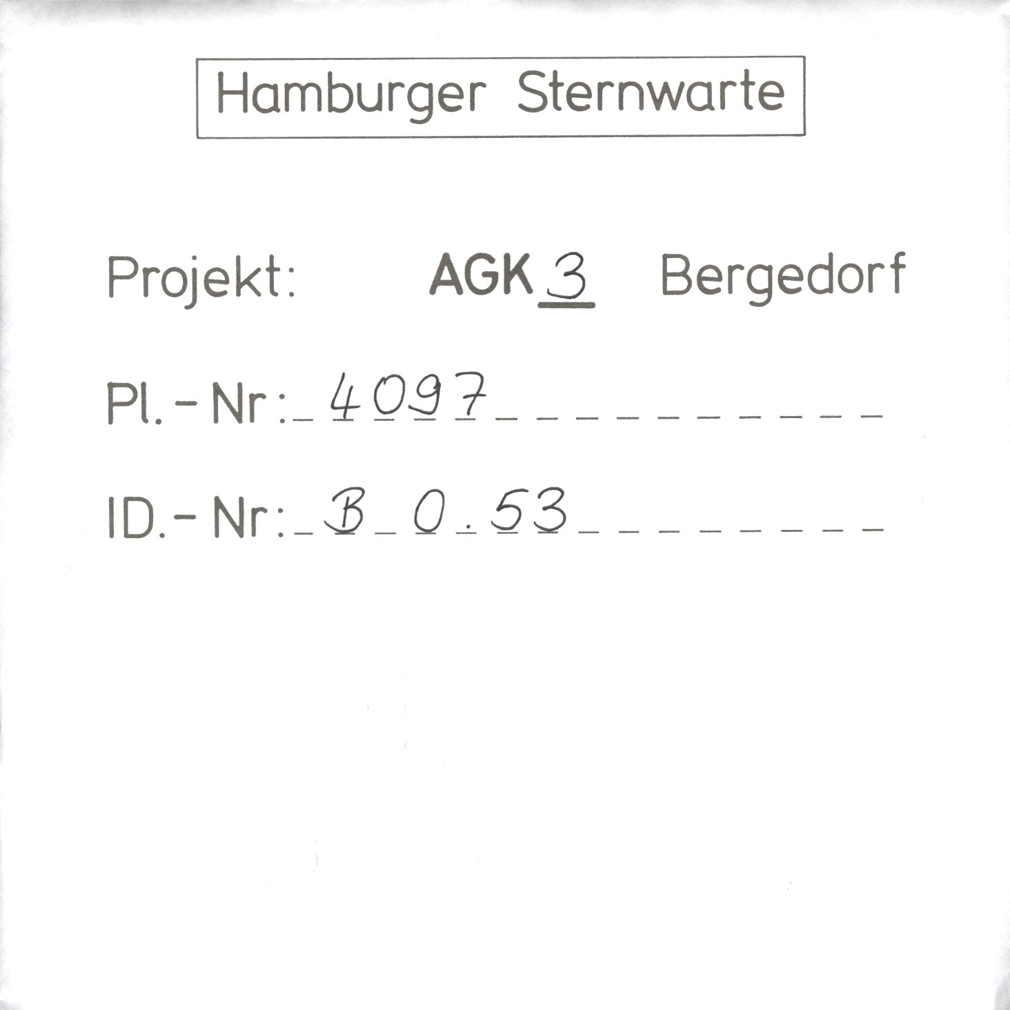 Plate envelope
