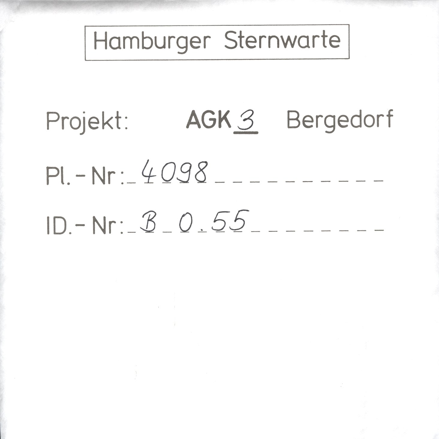 Plate envelope