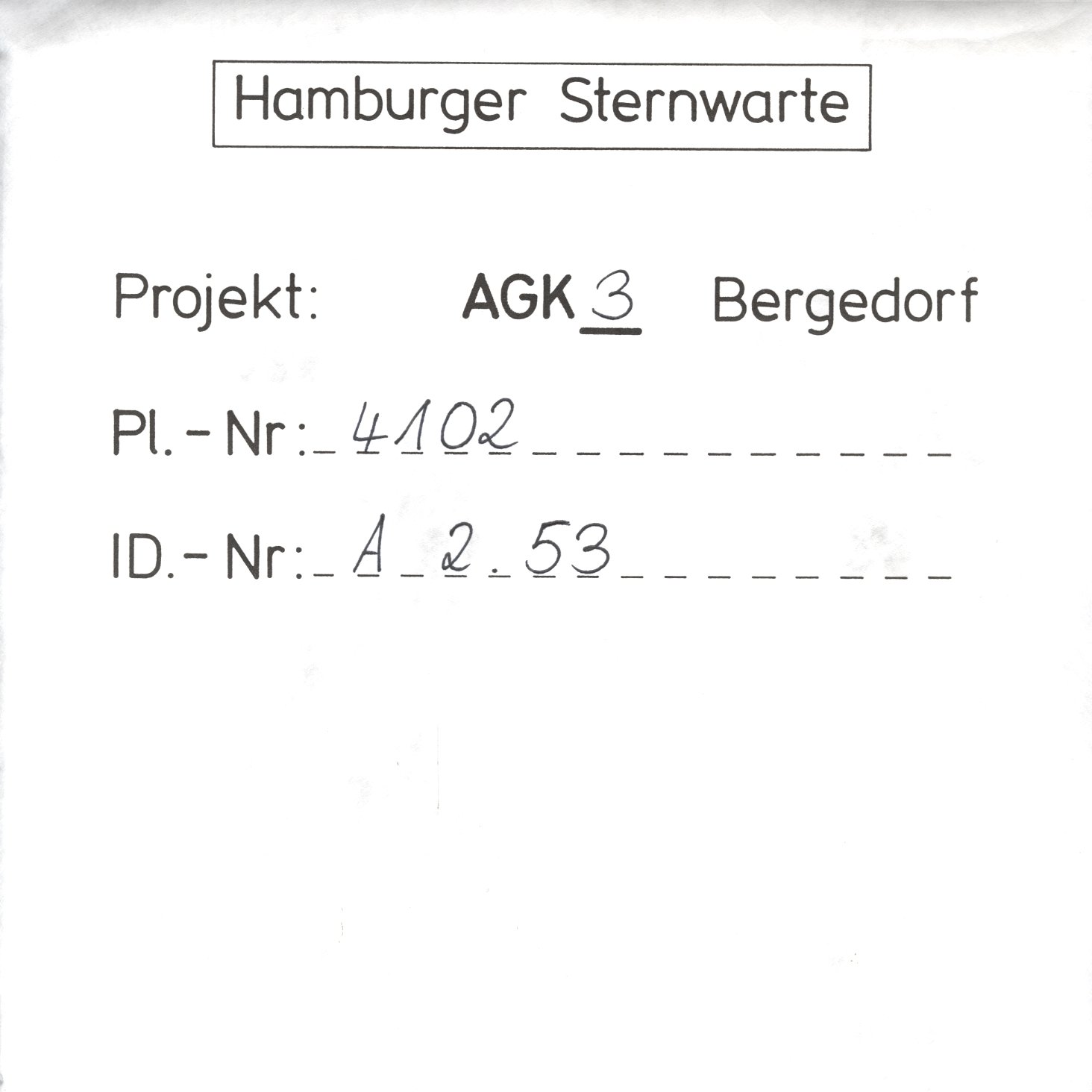 Plate envelope