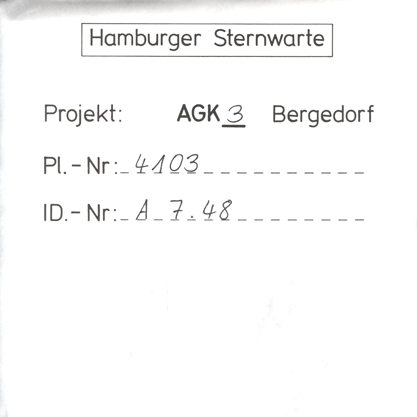 Plate envelope