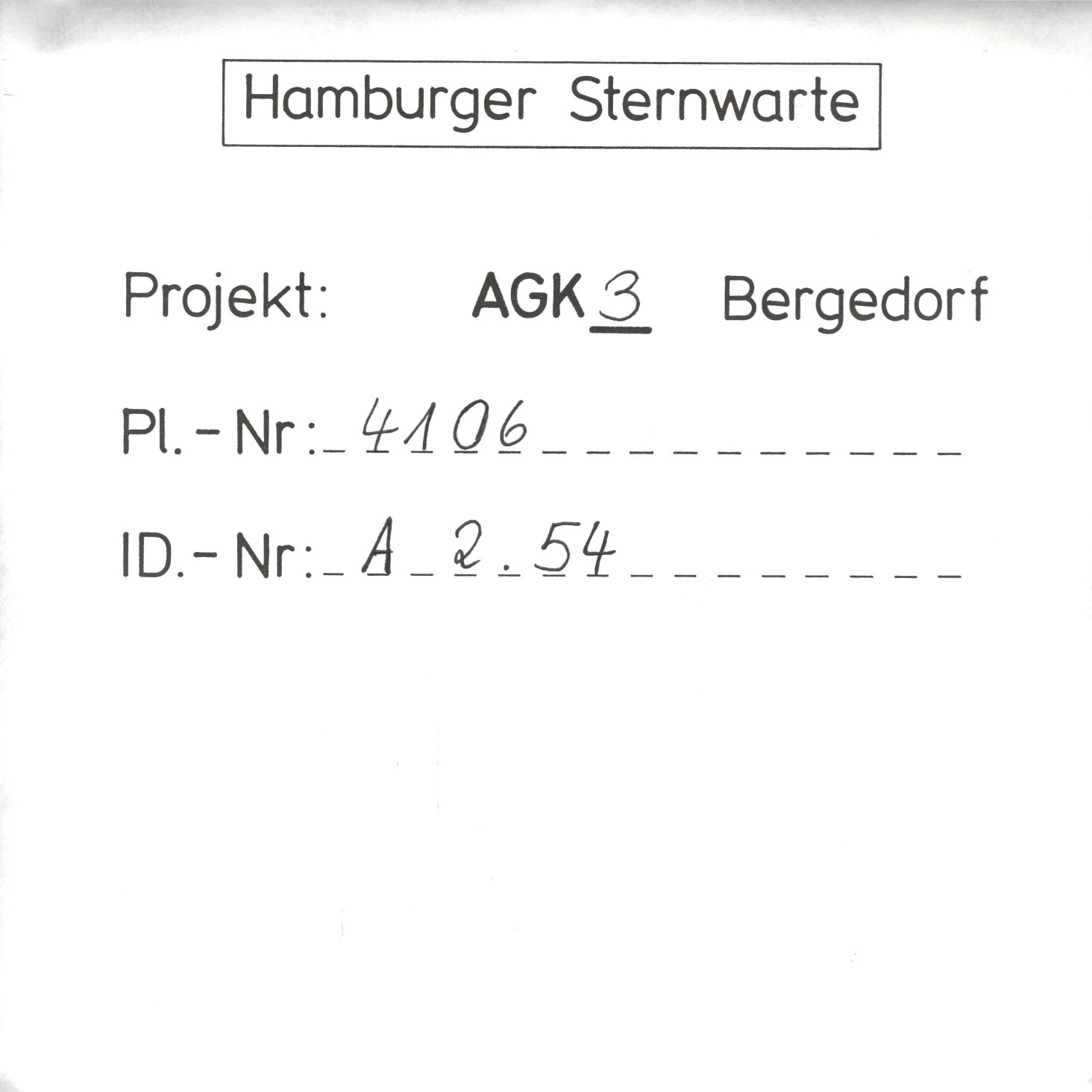 Plate envelope