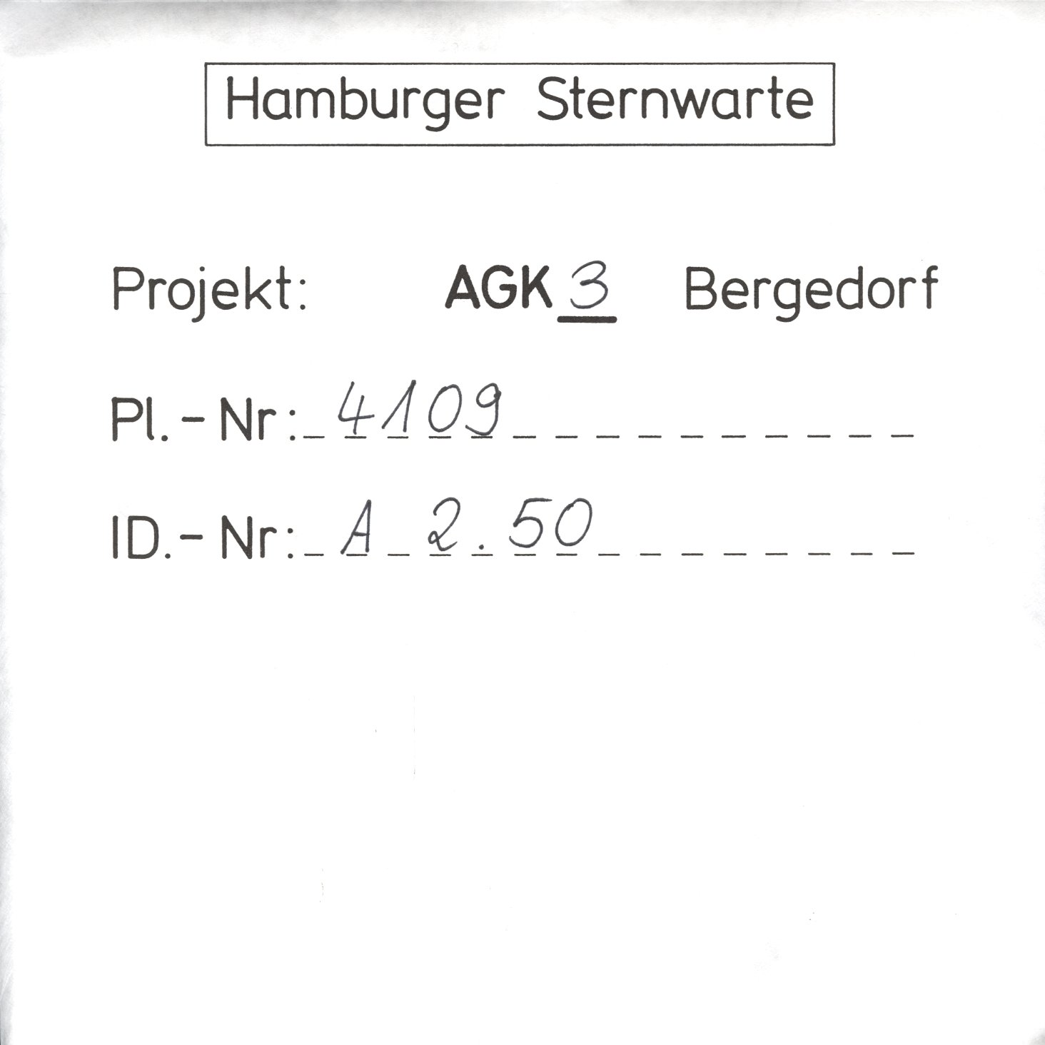 Plate envelope