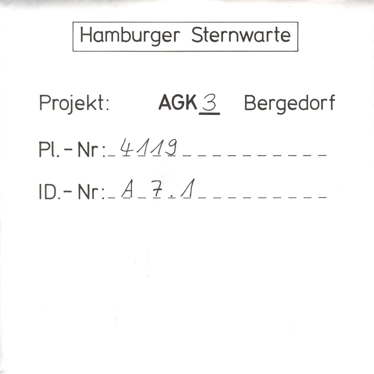 Plate envelope