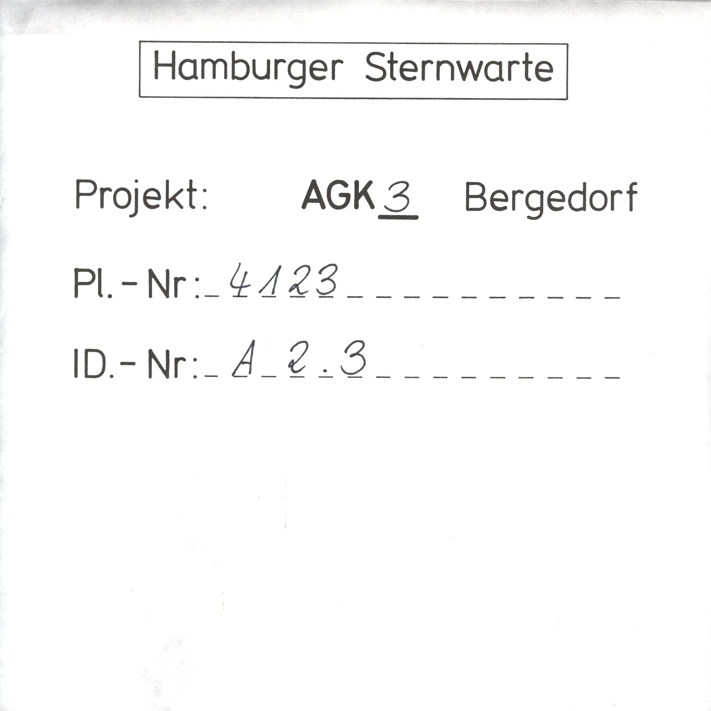 Plate envelope