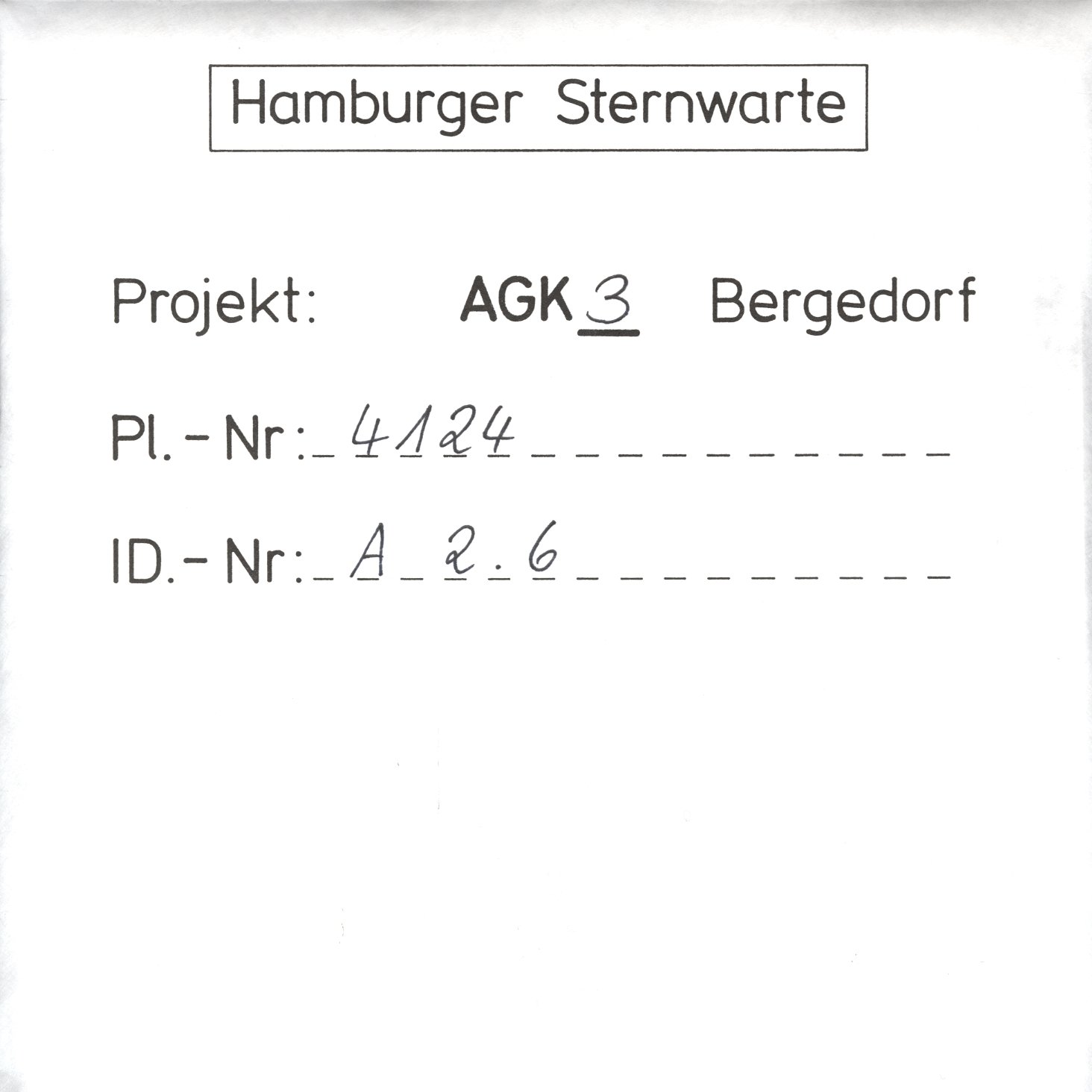 Plate envelope